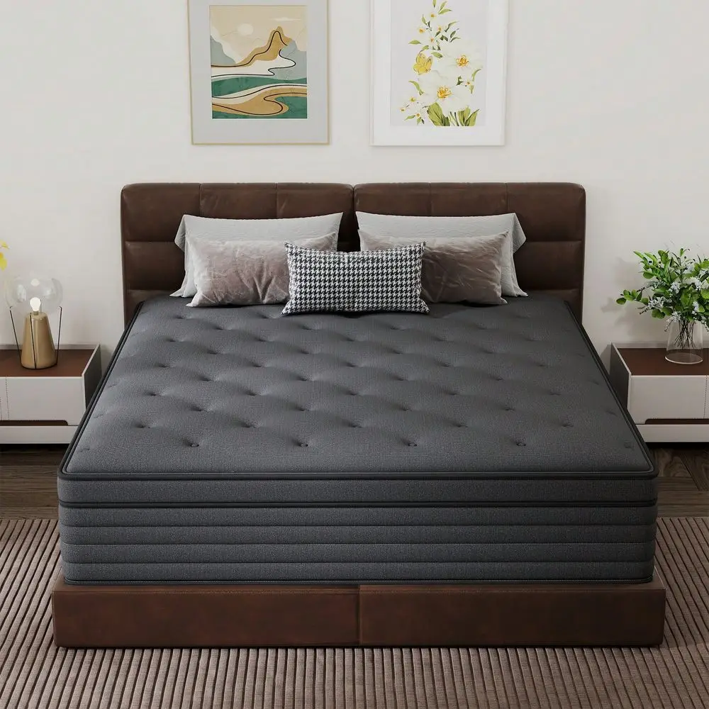 10 12 14 Inch Gel Memory Foam Mattress Cooling Comfort, Motion Isolation Reinforced Edge Support With Breathable Cover Availabl