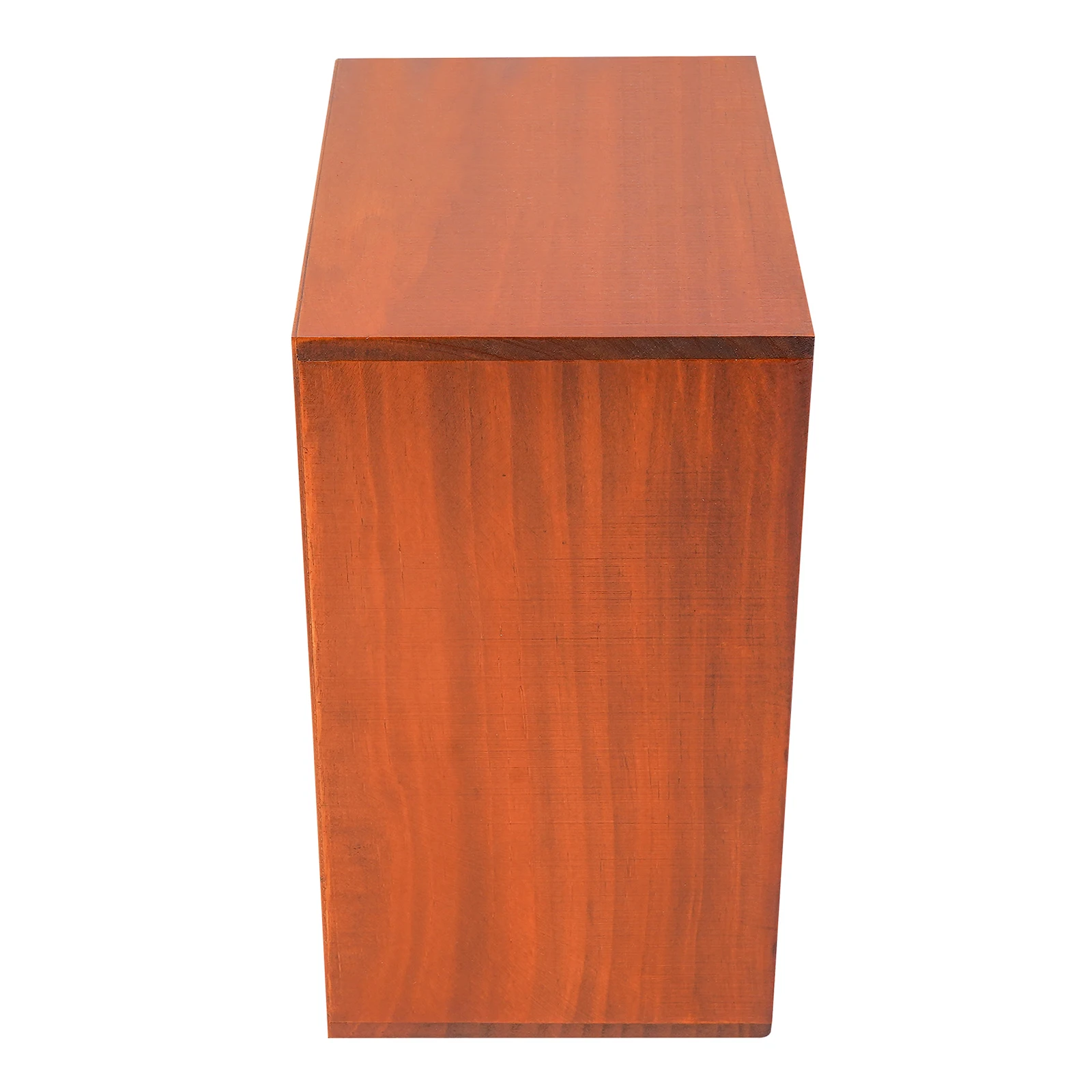 Brown Pine Wood Desk Organizer With 5 Drawers, 5kg Load‑Capacity Pre‑Assembled Desktop Storage Cabinet With Label Slot for Office Home Stationery Cosmetics Organization