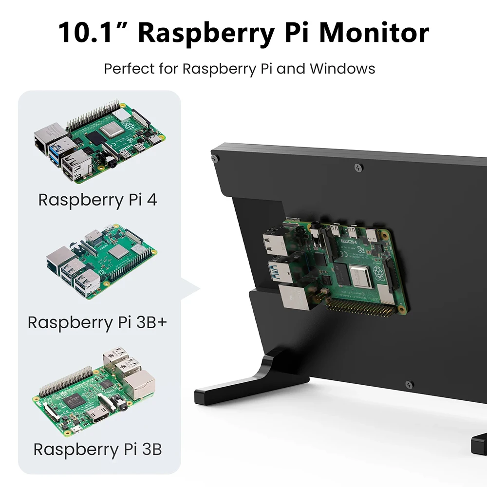 Eyoyo 10.1-inch Capacitive Touchscreen for Raspberry Pi LCD Display 1280x800 HD IPS Screen Driver-free Portable HDMI Touch Monitor Supports Banana Pi&Gaming Consoles