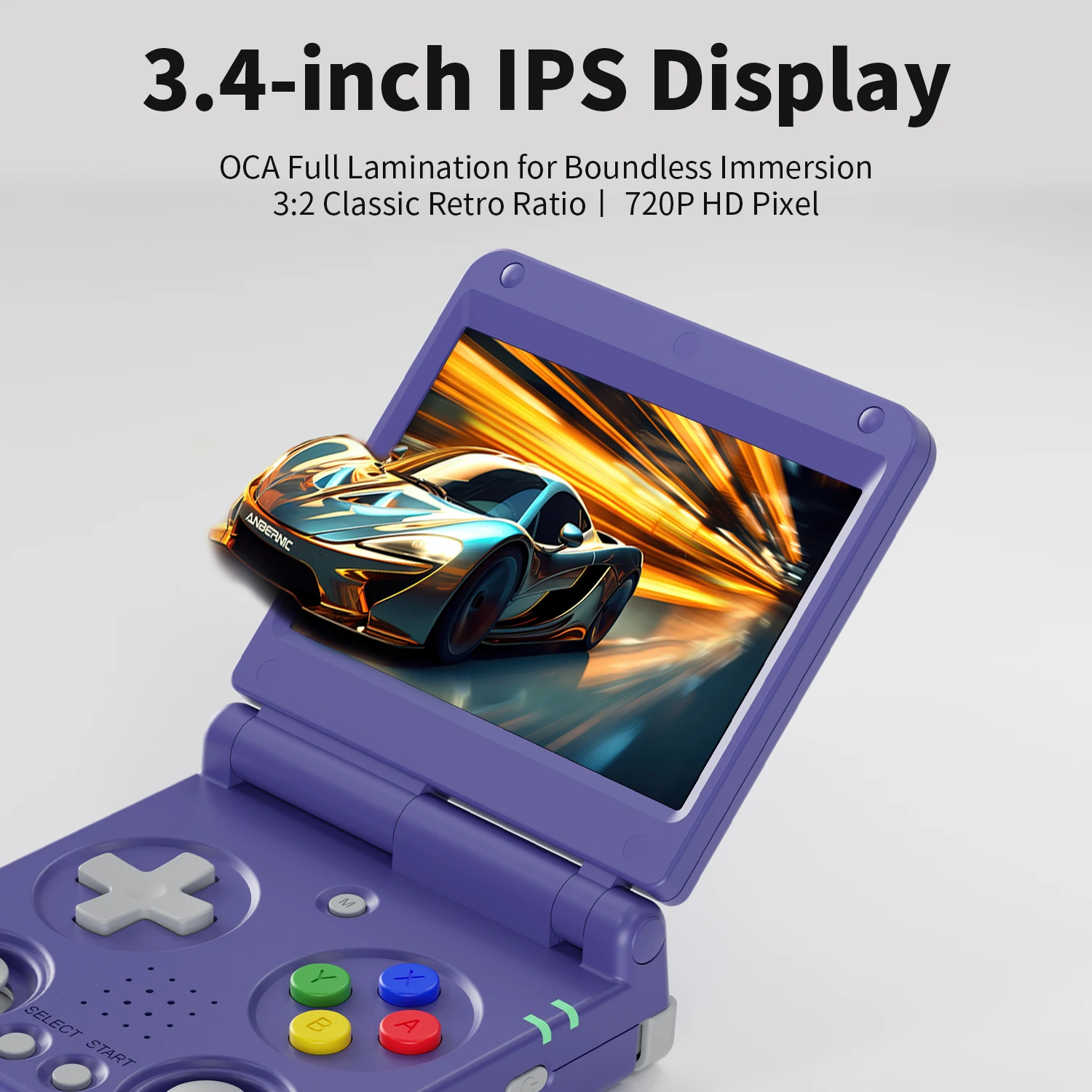 Anbernic RG34XXSP / RG35XXSP Flip Retro Handheld Game Console Retro IPS Screen Linux 64bit 3300mAh Portable Clamshell Games Player Supports 5G WiFi Bluetooth HDMI TV Out 30+ Simulators