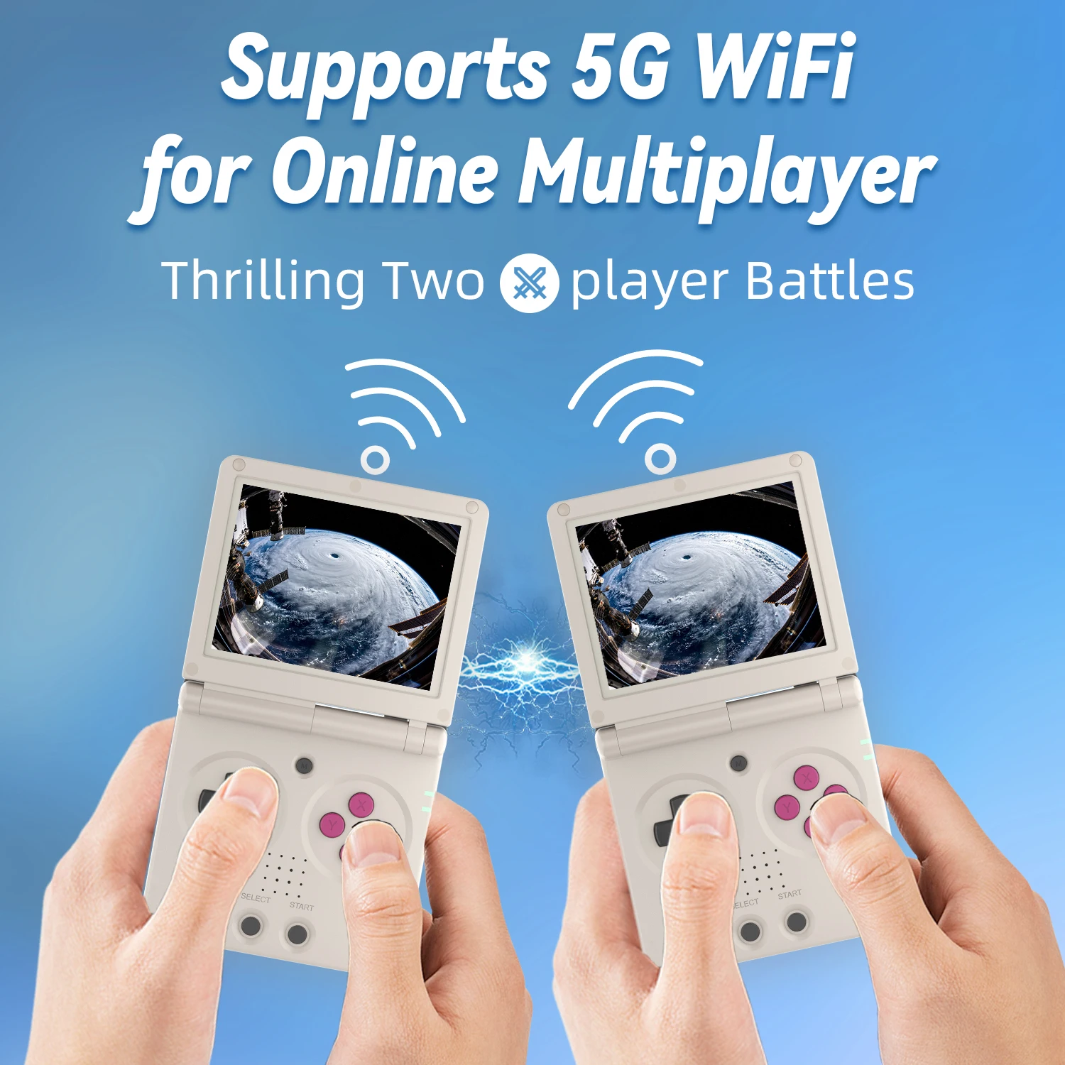 Anbernic RG34XXSP / RG35XXSP Flip Retro Handheld Game Console Retro IPS Screen Linux 64bit 3300mAh Portable Clamshell Games Player Supports 5G WiFi Bluetooth HDMI TV Out 30+ Simulators