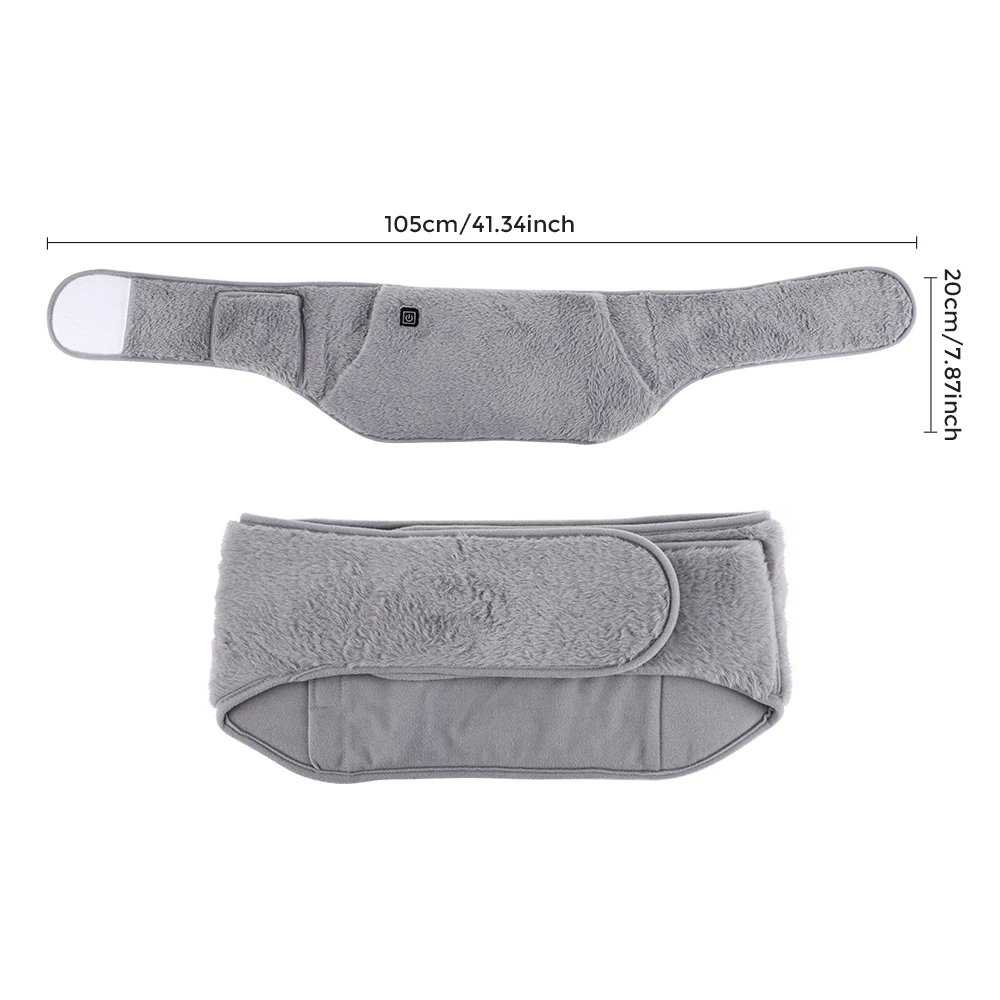 Electric Heating Waist Belt Hand Warmer 3 Levels Hot Compress Abdominal Lumbar Uterus Warming Pad Washable Winter Warmer Heater