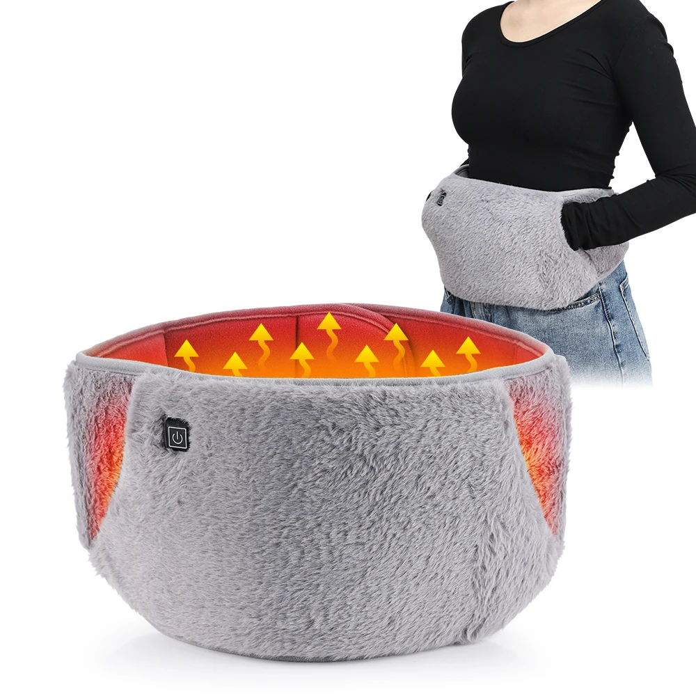 Electric Heating Waist Belt Hand Warmer 3 Levels Hot Compress Abdominal Lumbar Uterus Warming Pad Washable Winter Warmer Heater