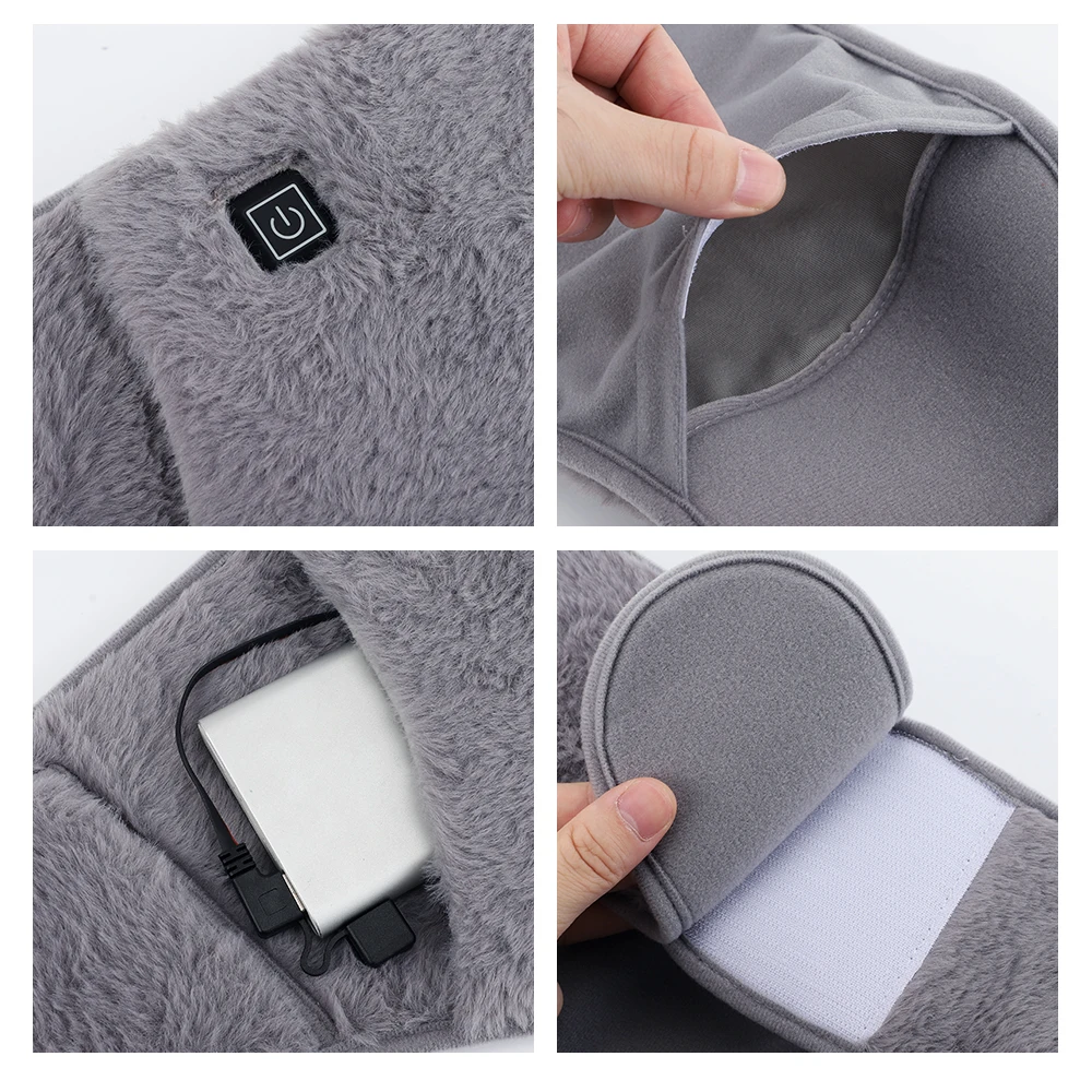 Electric Heating Waist Belt Hand Warmer 3 Levels Hot Compress Abdominal Lumbar Uterus Warming Pad Washable Winter Warmer Heater
