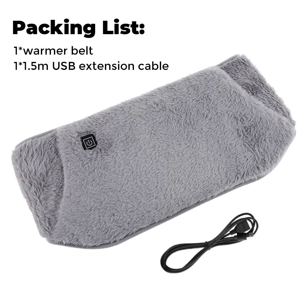 Electric Heating Waist Belt Hand Warmer 3 Levels Hot Compress Abdominal Lumbar Uterus Warming Pad Washable Winter Warmer Heater