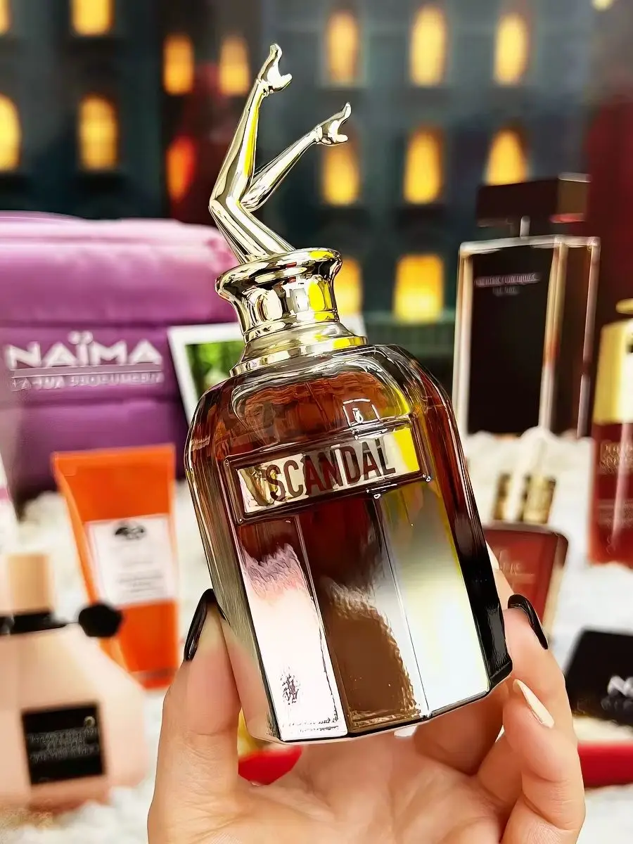 Jean Paul Gaultier Scandal EDP For Women, Honey Gourmand Floral Scent, Artistic Leg‑Shaped Cap, Luxury Unique Perfume for Personal Use & Gift.