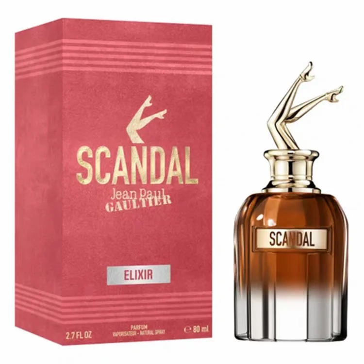 Jean Paul Gaultier Scandal EDP For Women, Honey Gourmand Floral Scent, Artistic Leg‑Shaped Cap, Luxury Unique Perfume for Personal Use & Gift.