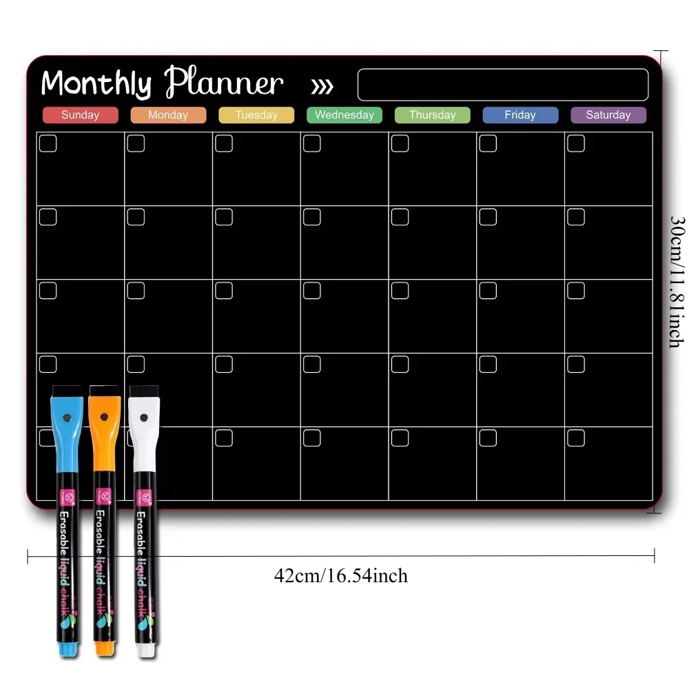 Magnetic Calendar For Fridge Monthly Weekly Planner Whiteboard Calendar Table Dry Erase Fridge Sticker Message Board Menu