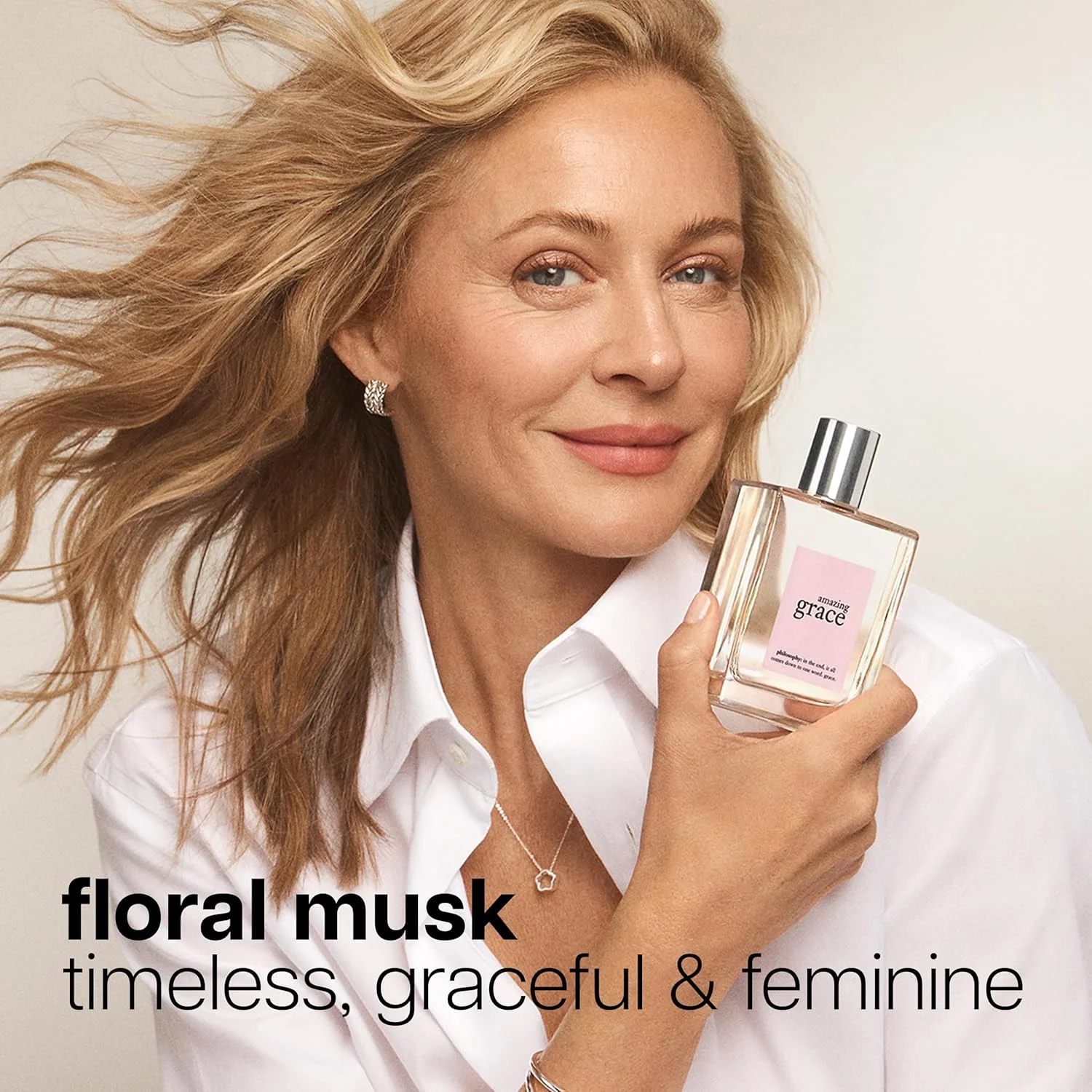 Philosophy Amazing Grace Eau De Toilette - Clean & Floral Women's Perfume - With Notes Of Bergamot, Muguet & Musk - Long Lasting Fragrance Soft And Smooth Skin White Musk, Elegant And Long-Lasting Fragrance, Perfect For Dates, Valentine's Day