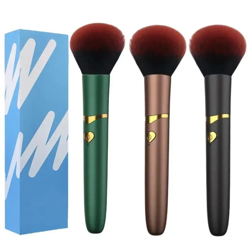 10 Gear Electric Makeup Brush, USB Rechargeable Cosmetic Brush Vibration Makeup Brush For Liquid Powder Blusher Concealer