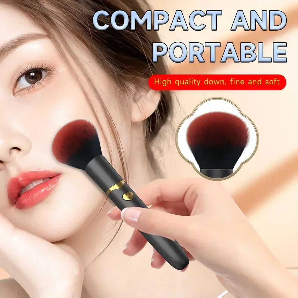 10 Gear Electric Makeup Brush, USB Rechargeable Cosmetic Brush Vibration Makeup Brush For Liquid Powder Blusher Concealer