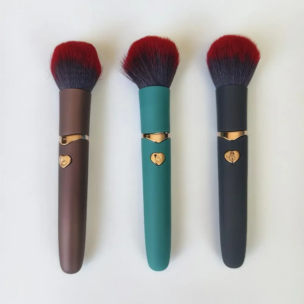 10 Gear Electric Makeup Brush, USB Rechargeable Cosmetic Brush Vibration Makeup Brush For Liquid Powder Blusher Concealer