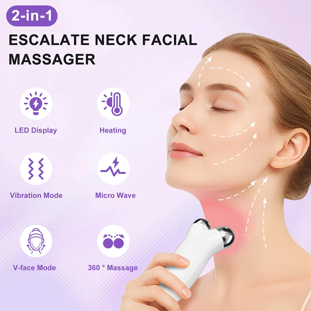 Electric V Face Lift Machine Beauty EMS LED Facial Roller Skin Rejuvenation Microcurrent V-Face Neck Massager Relaxing Removal Wrinkle Dainly Instrument