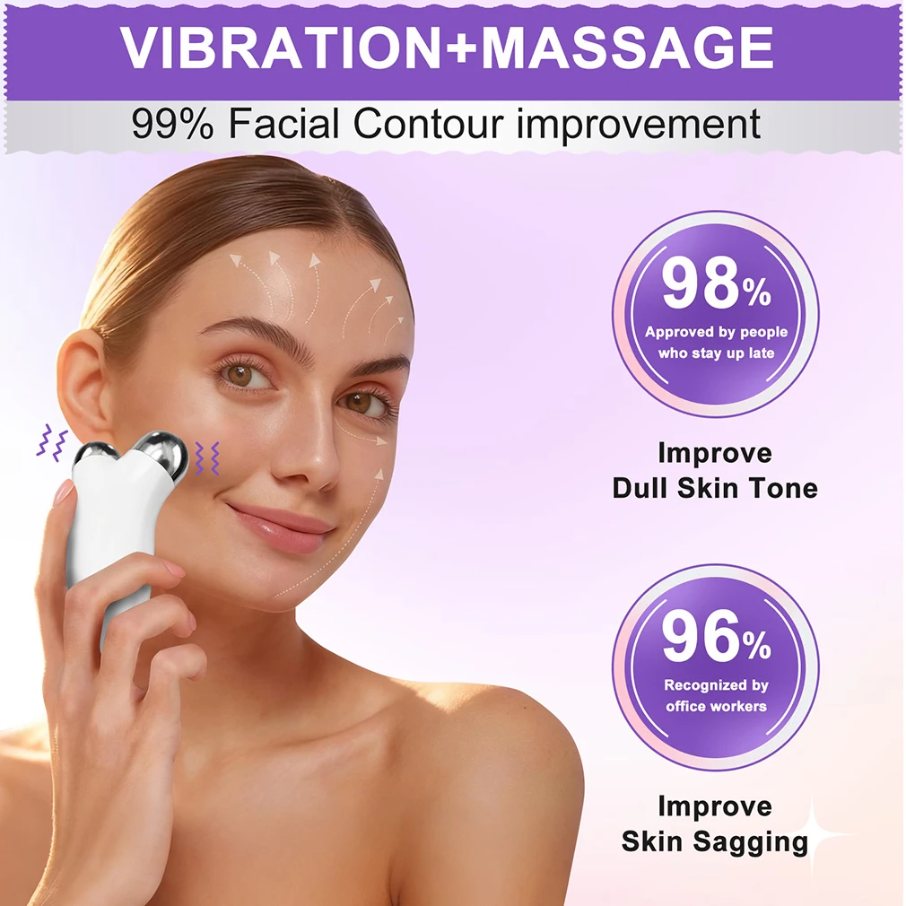 Electric V Face Lift Machine Beauty EMS LED Facial Roller Skin Rejuvenation Microcurrent V-Face Neck Massager Relaxing Removal Wrinkle Dainly Instrument
