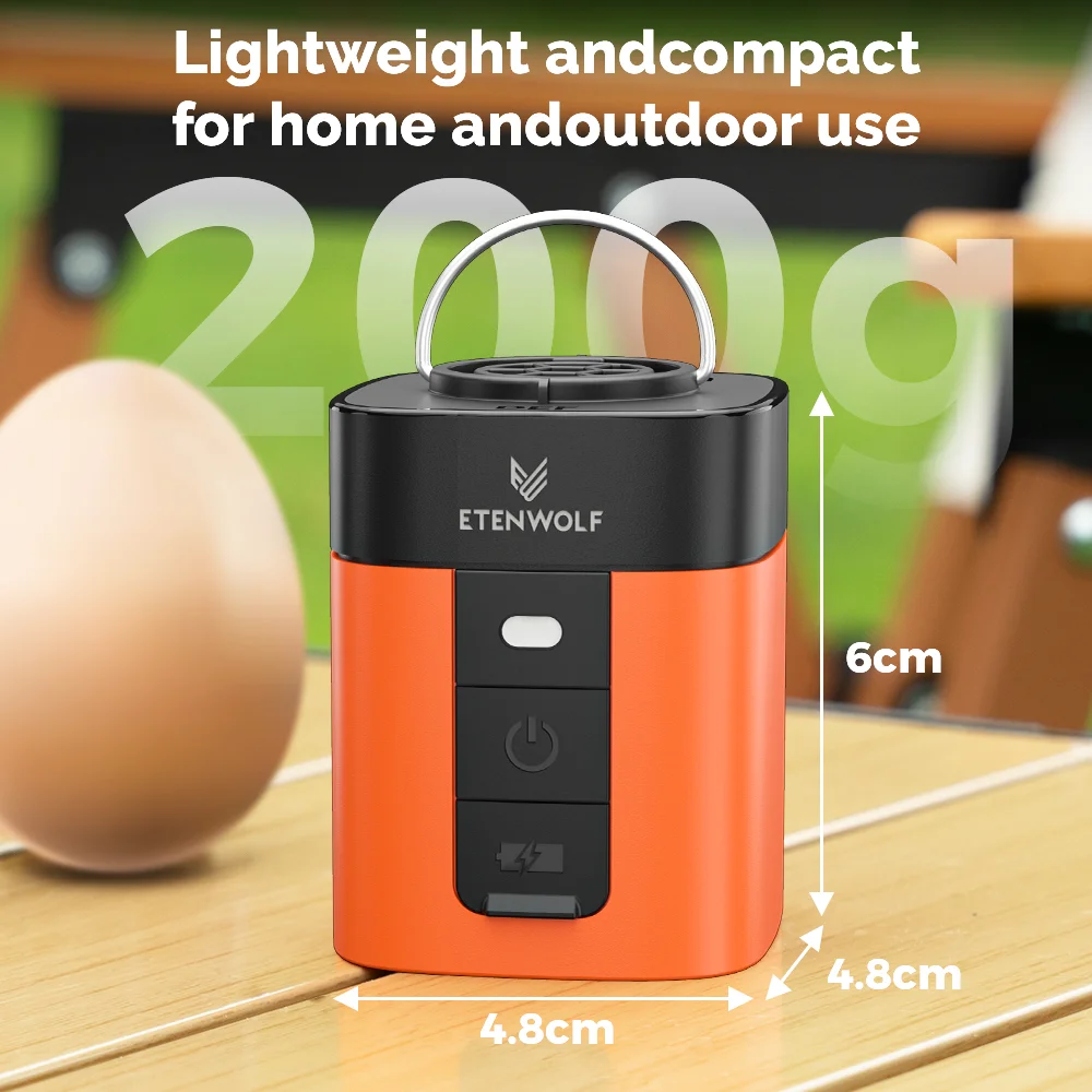 ETENWOLF AIR 3se Outdoor Air Pump Portable Inflator/Deflater for Sleeping Mats, Pool Floats, Camping Mats, Inflatable Pillows