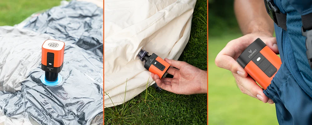 ETENWOLF AIR 3se Outdoor Air Pump Portable Inflator/Deflater for Sleeping Mats, Pool Floats, Camping Mats, Inflatable Pillows
