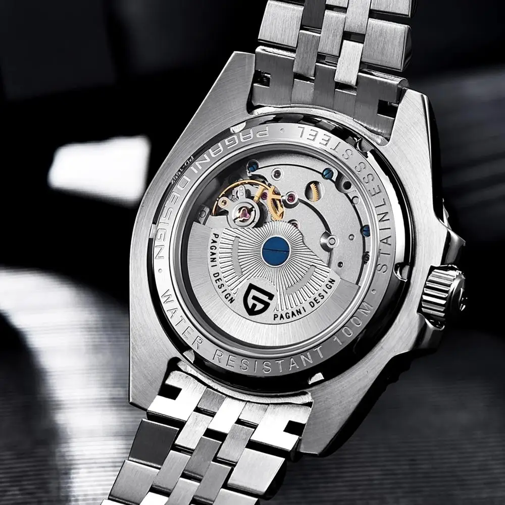 PAGANI DESIGN V2 40MM Pepsi GMT Men Luxury Automatic Mechanical Watch Jubilee Watch Strap Sapphire Glass Waterproof Watches for Men Gift