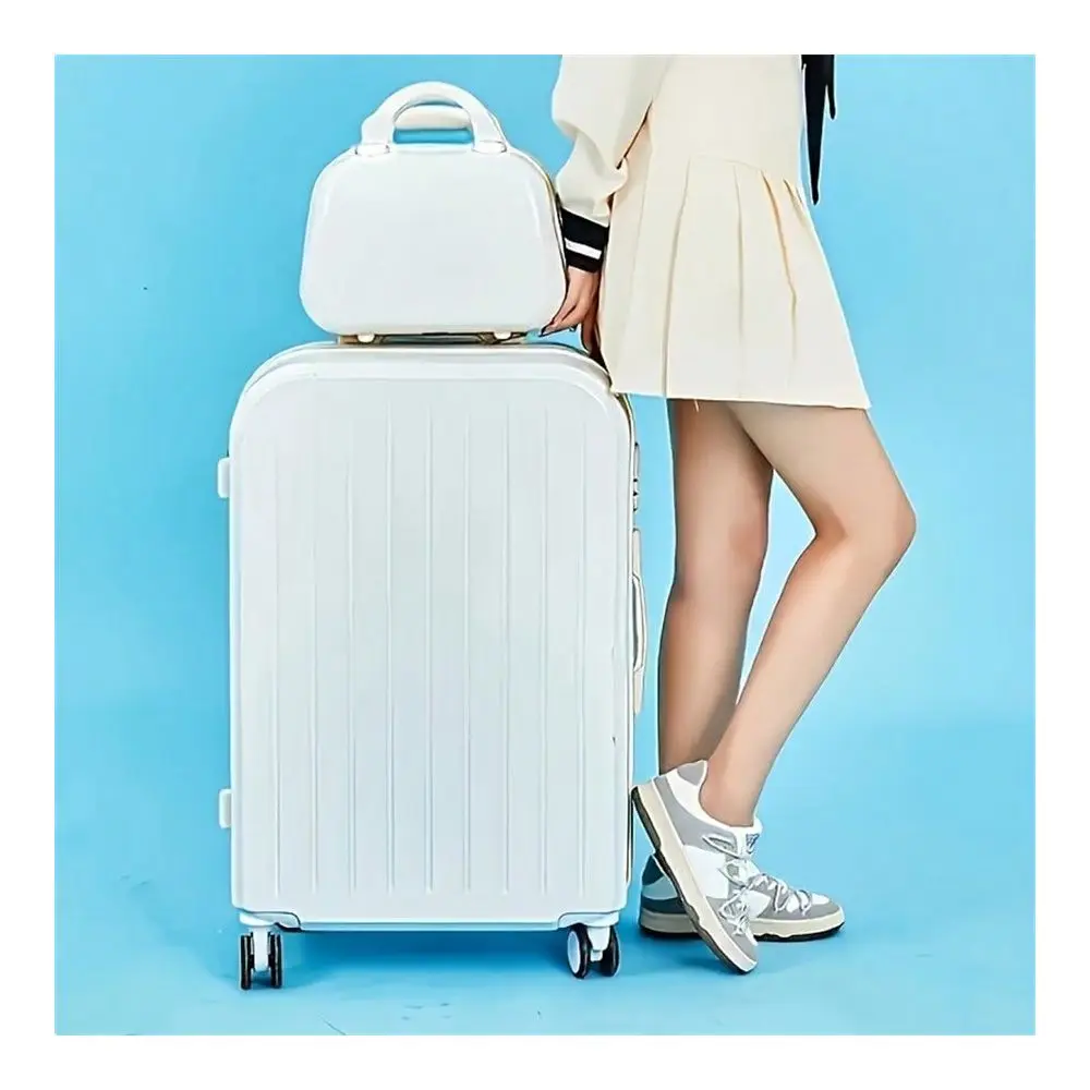 Pcs, 20 Inch Hardside Luggage Carry On Luggage With Cup Phone Charger Hard Shell Suitcases With Spinner Wheels Travel Suitcase