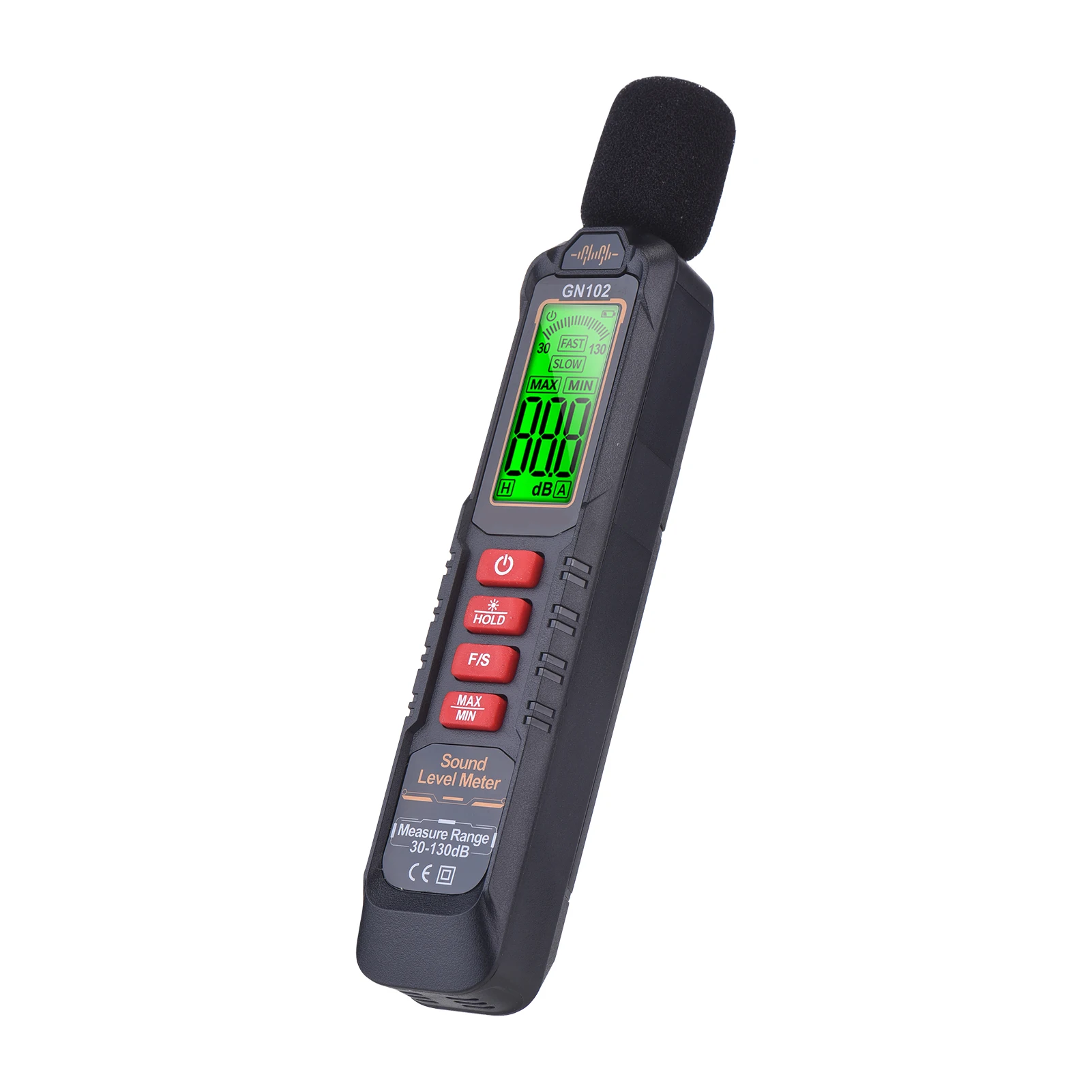 Digital Decibel Meter Sound Level Meter 30-130dB Noise Tester with LCD Screen Data Hold Auto Power Off Portable Sound Meter
