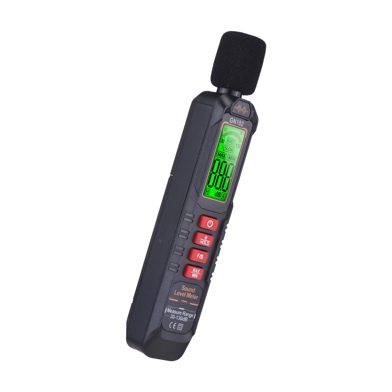 Digital Decibel Meter Sound Level Meter 30-130dB Noise Tester with LCD Screen Data Hold Auto Power Off Portable Sound Meter