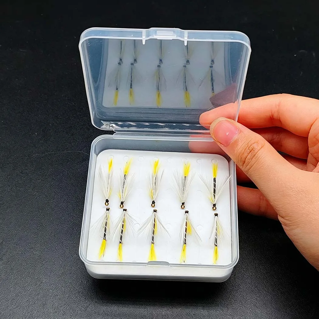 Fly Fishing Flies Kit-2 Boxes Bundle(Total 82Pcs Flies)Fly Assortment Trout Bass Fishing with Fly Box with Dry/Wet Flies, Nymphs