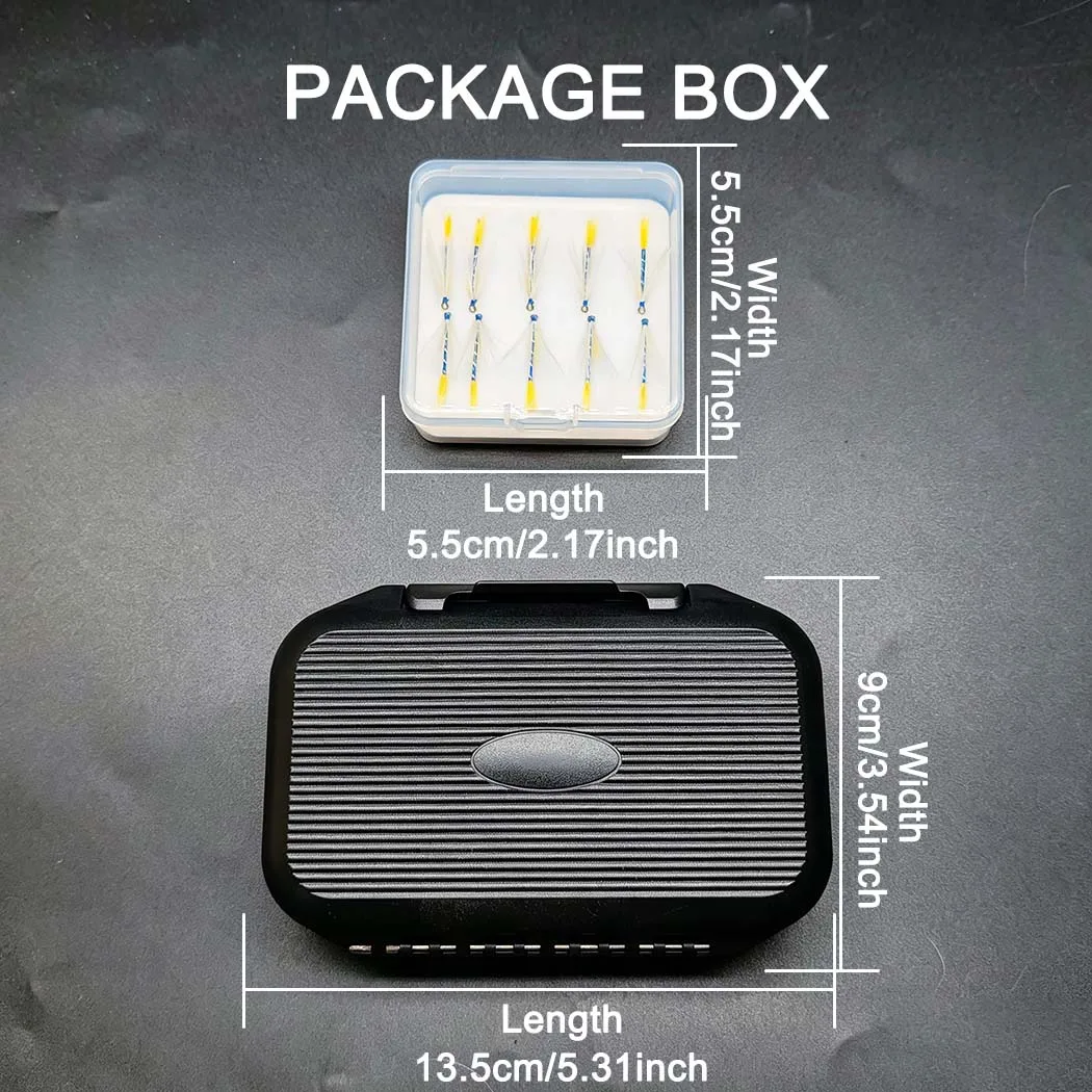 Fly Fishing Flies Kit-2 Boxes Bundle(Total 82Pcs Flies)Fly Assortment Trout Bass Fishing with Fly Box with Dry/Wet Flies, Nymphs