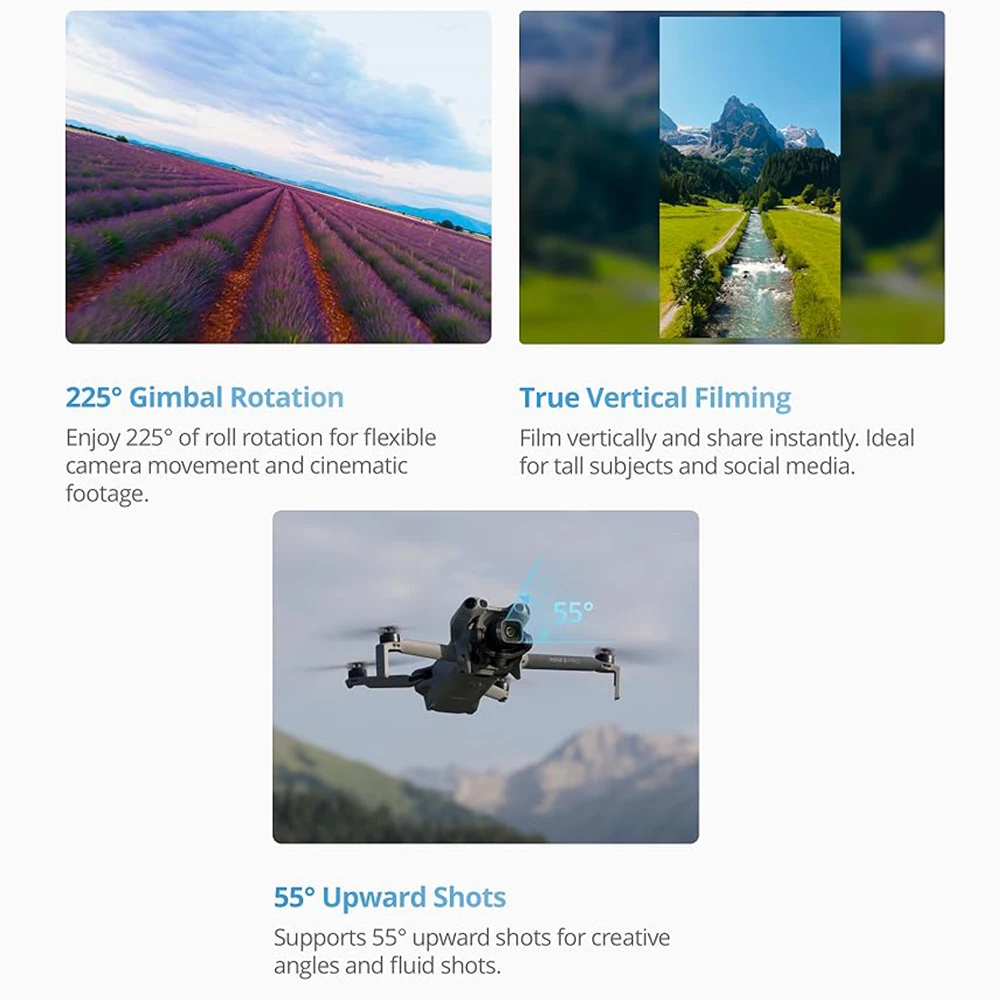 DJI Mini 5 Pro Fly More Combo Plus with RC2 Remote Controller Drone 4K Professional 3 Batteries and Filters 1-Inch ActiveTrack O4+ 20KM Obstacle Avoidance