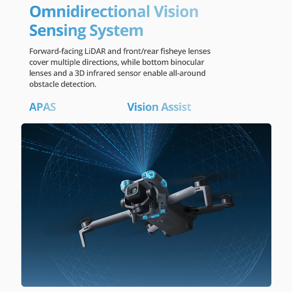 DJI Mini 5 Pro Fly More Combo Plus with RC2 Remote Controller Drone 4K Professional 3 Batteries and Filters 1-Inch ActiveTrack O4+ 20KM Obstacle Avoidance