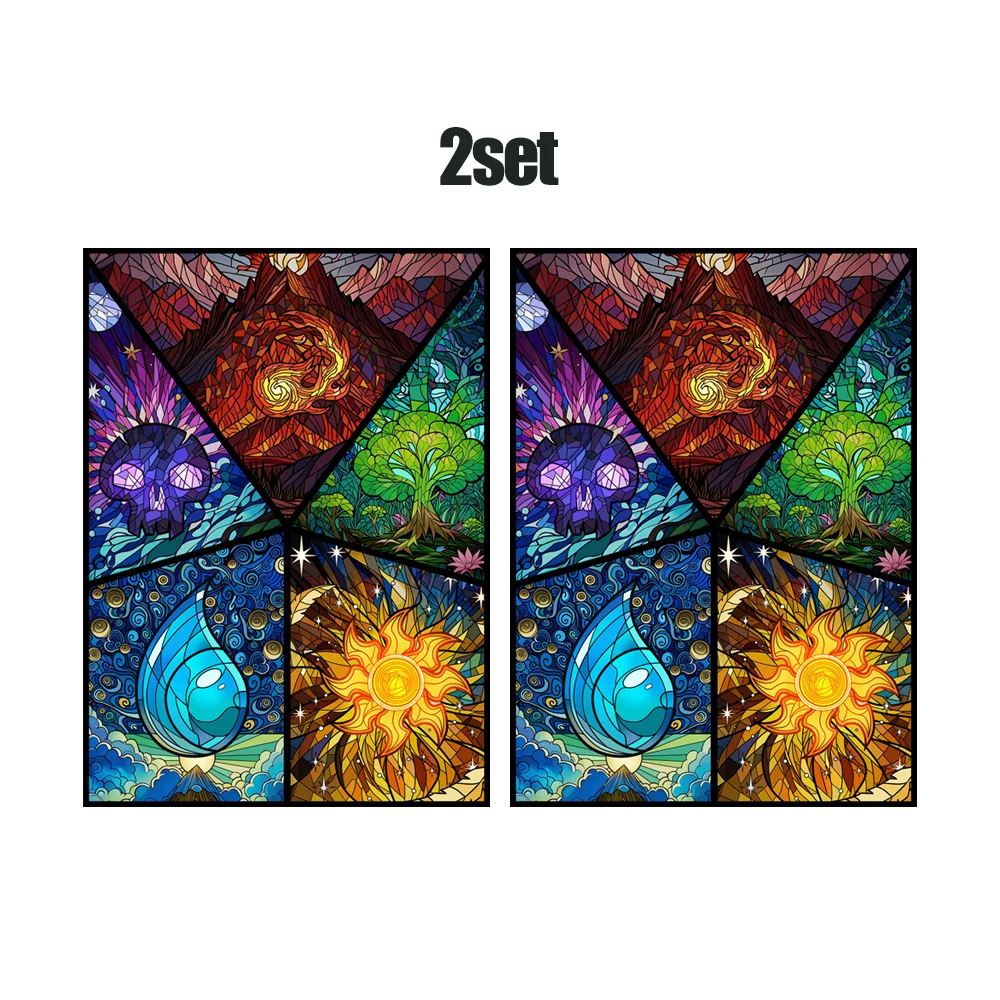 66X91mm 120pcs Holographic Standard Size Art Anime Card Sleeves for MTG/PTCG/TCG Game Top Loading Board Game Trading Card Protector