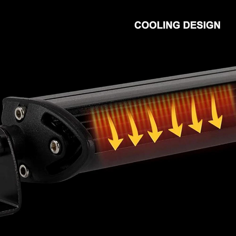 42 inch Single Row Ultra-Thin LED Light Bar LED Pod Light 12-24V LED Work Light Off-Road LED Light Truck Off-Road ATV UTV SUV Off-Road Vehicle Lighting, Battery Not Included, Heat Dissipation