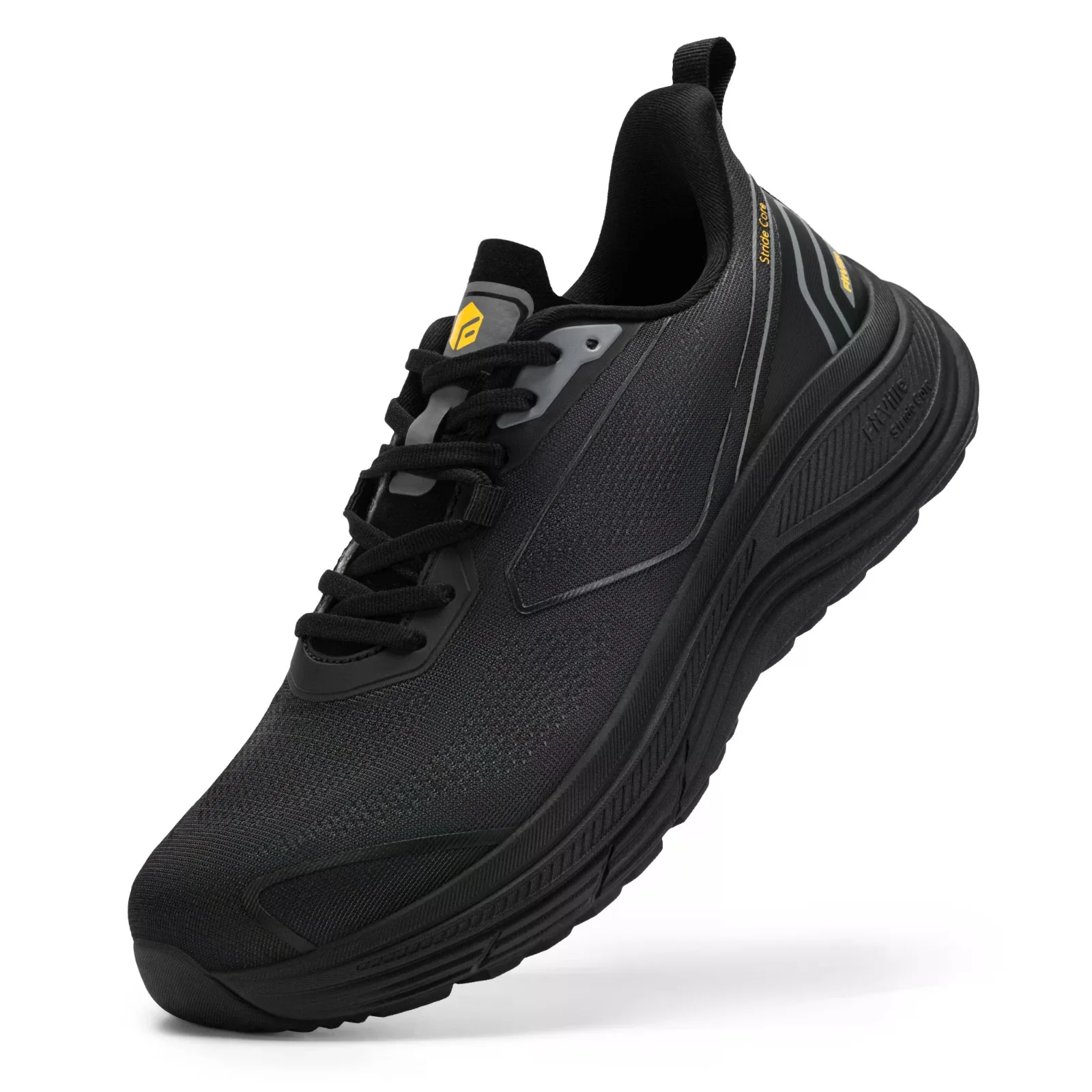 FitVille Walking Shoes for Men, Wide Design Breathable Non‑Slip Sneakers, Cushioned Tennis Running Shoes with Arch Support for Plantar Fasciitis & Heel Pain Relief