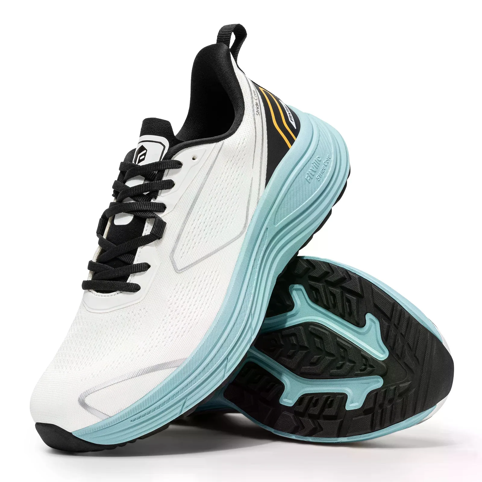 FitVille Walking Shoes for Men, Wide Design Breathable Non‑Slip Sneakers, Cushioned Tennis Running Shoes with Arch Support for Plantar Fasciitis & Heel Pain Relief