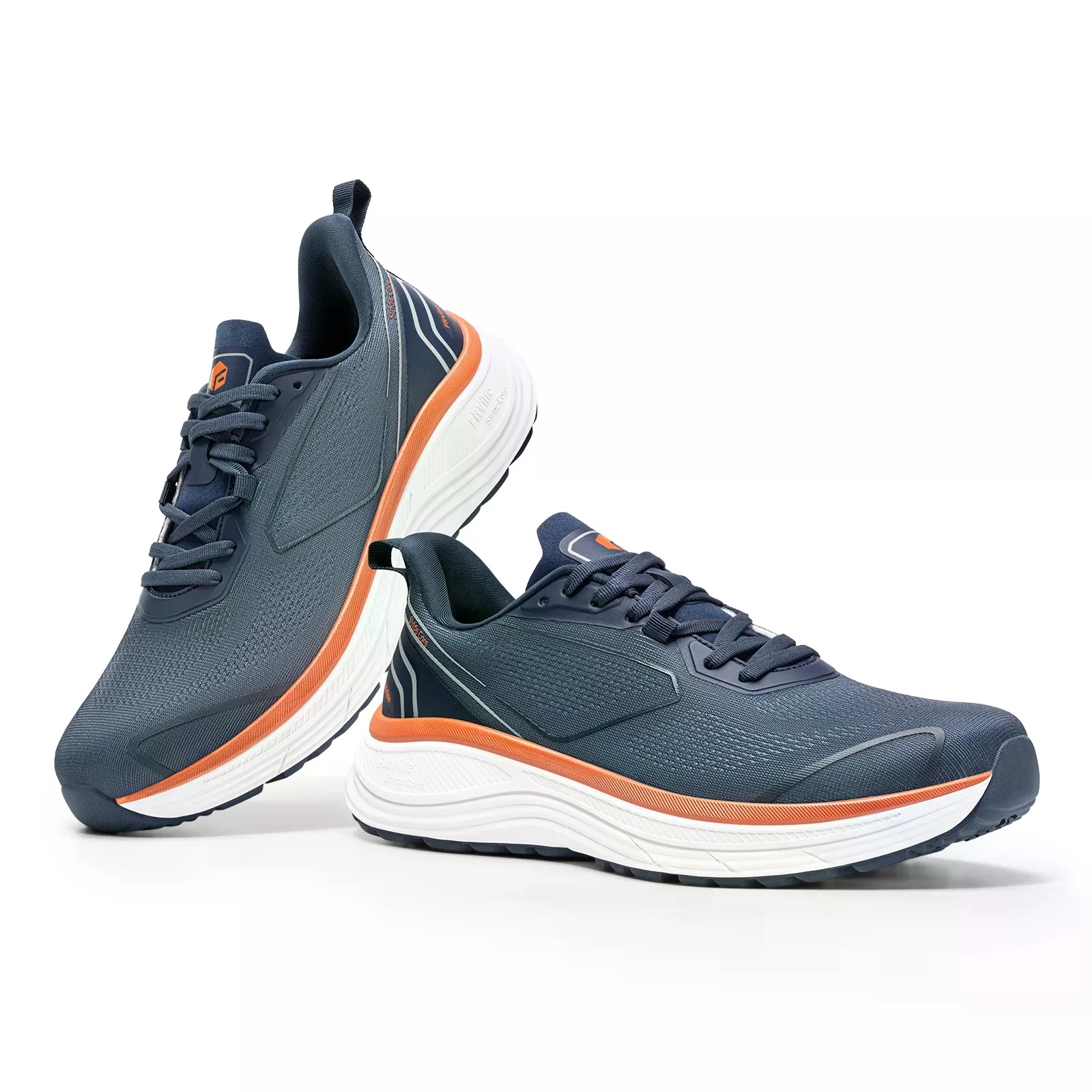FitVille Walking Shoes for Men, Wide Design Breathable Non‑Slip Sneakers, Cushioned Tennis Running Shoes with Arch Support for Plantar Fasciitis & Heel Pain Relief