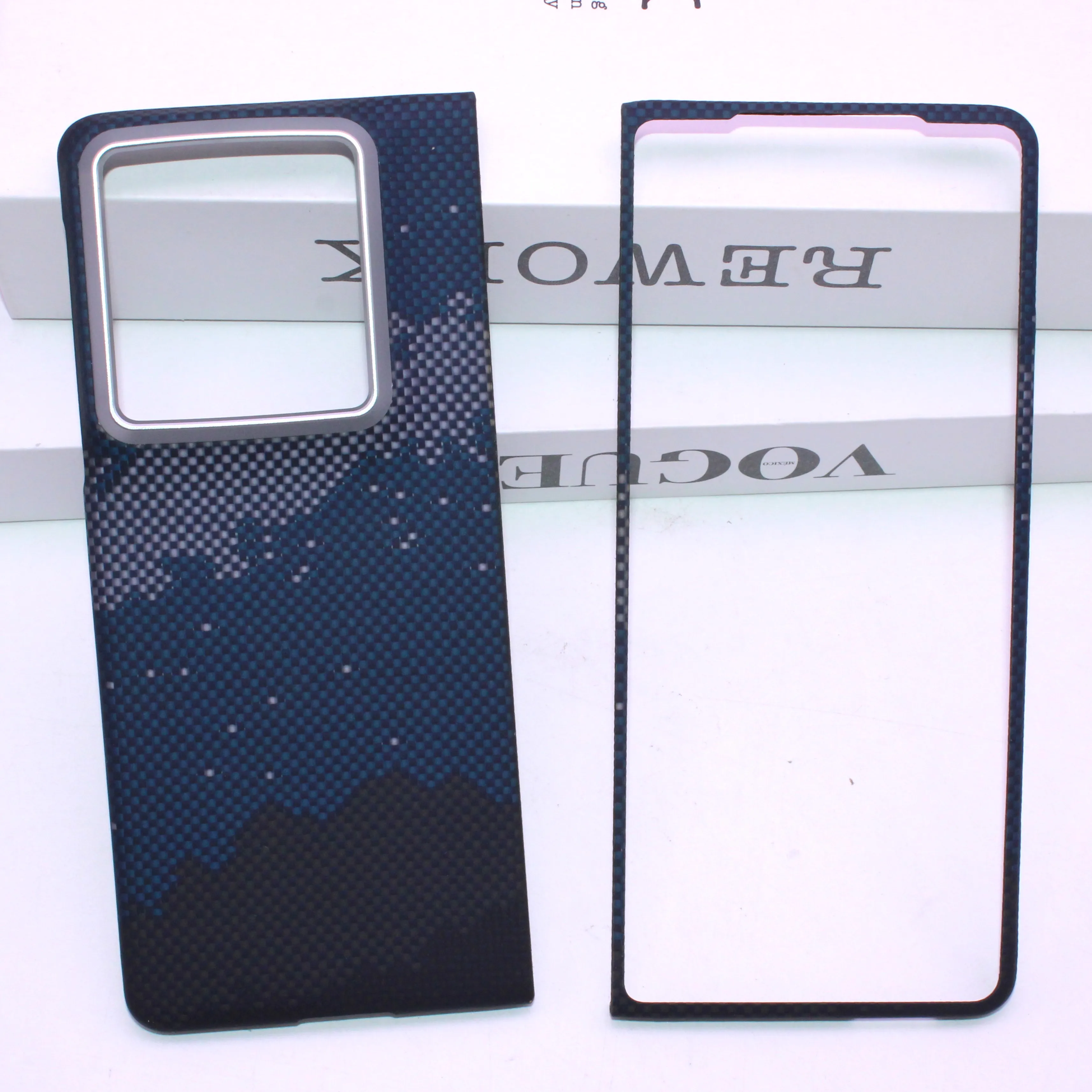 Aramid Fiber Case for Motorola Razr Fold, Compatible with MagSafe, Slim Lightweight Back Cover, Galaxy