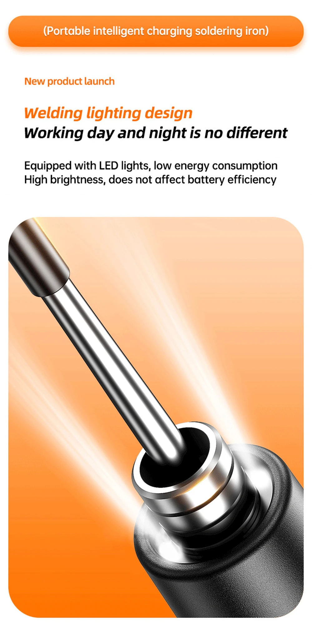 USB-C200L Soldering Iron Mini Small Soldering Iron Set Portable Household Type-C Interface 800mAh Battery Adjustable Temperature