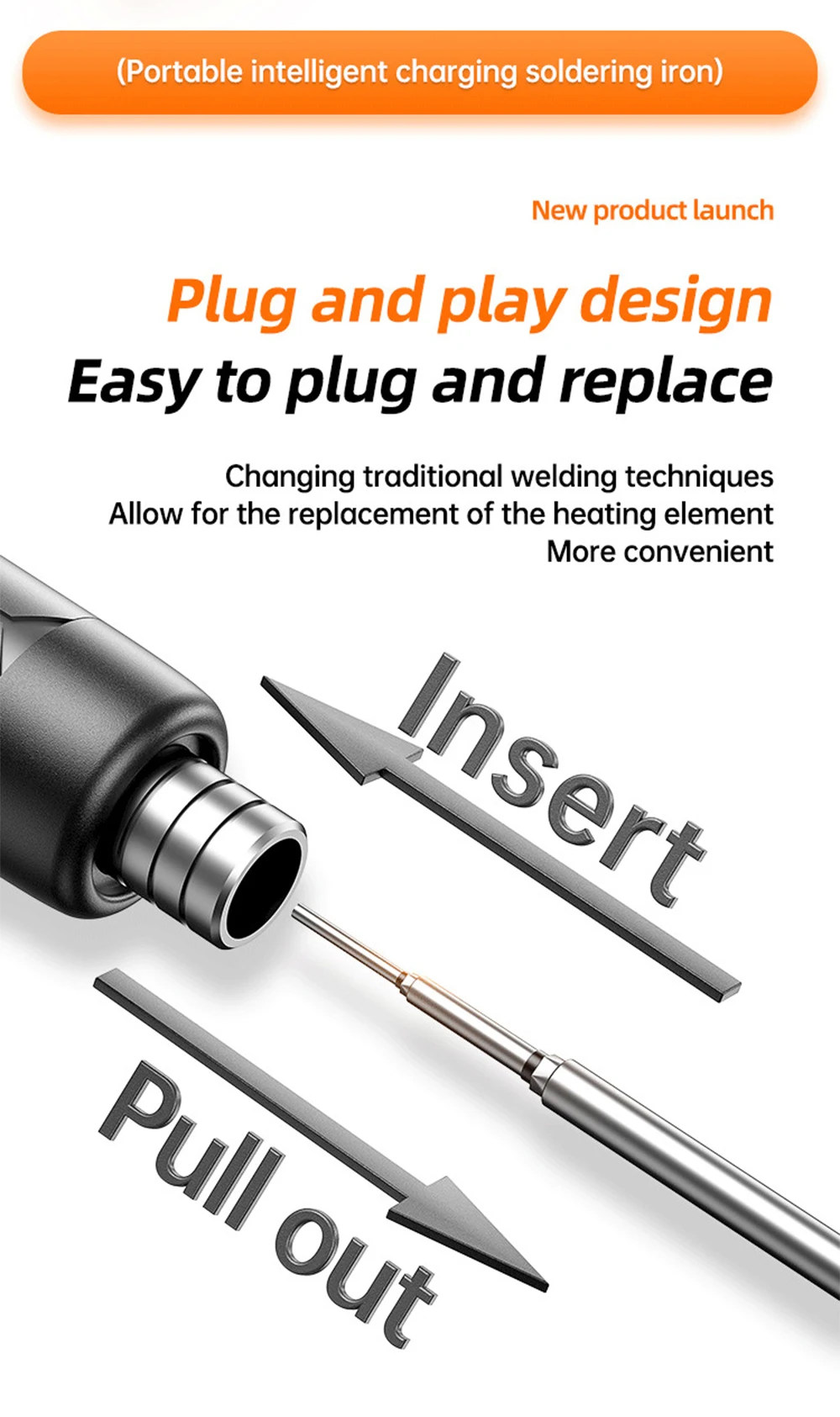 USB-C200L Soldering Iron Mini Small Soldering Iron Set Portable Household Type-C Interface 800mAh Battery Adjustable Temperature