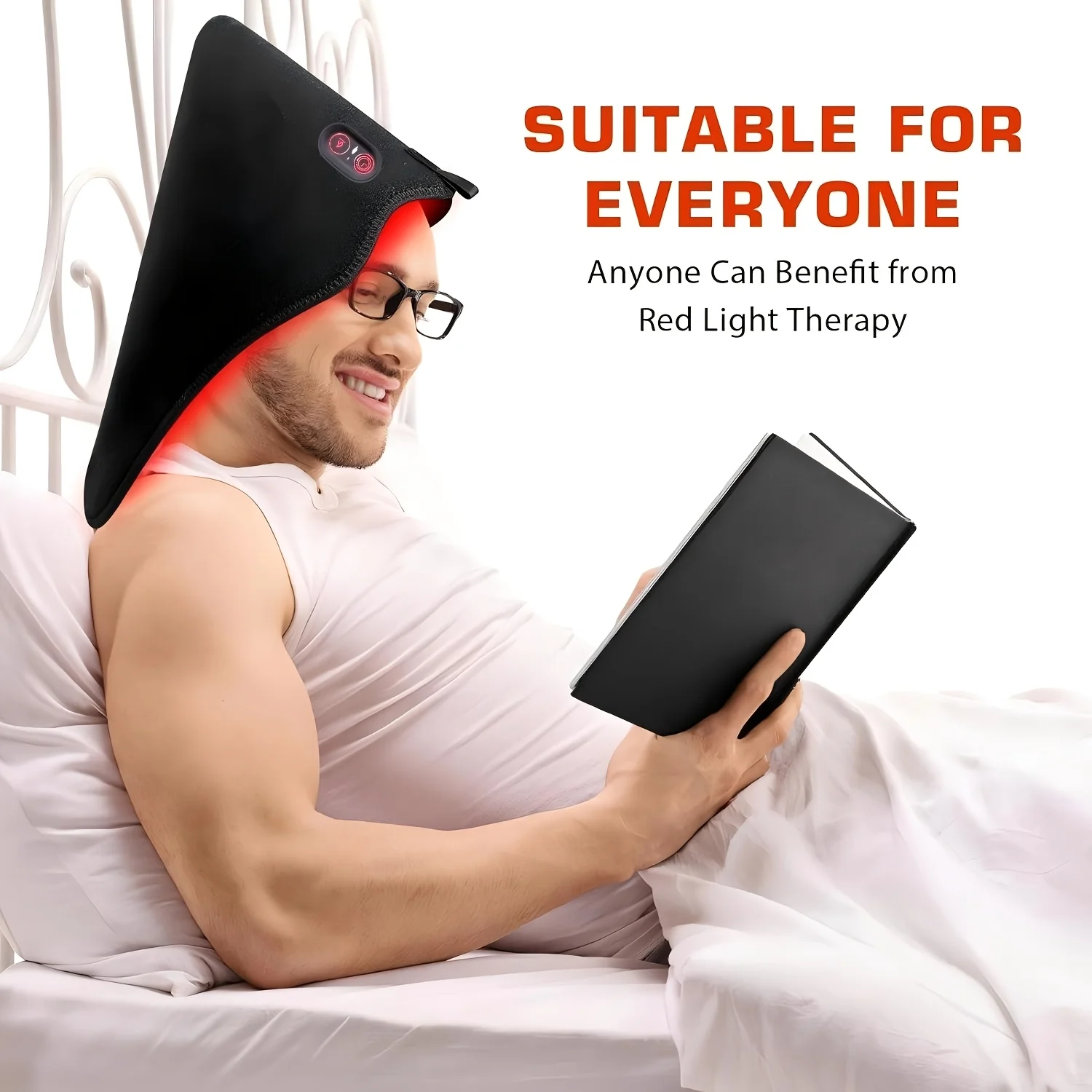 Red Light Therapy Foot Wrap with 660nm Red Light 850nm Near Infrared Light Ankle Brace Heating Therapy Device for Foot Care Muscle Recovery Sports Relaxation Portable Foot Massager Support for Plantar Comfort Joint Wellness Home Use for Men Women