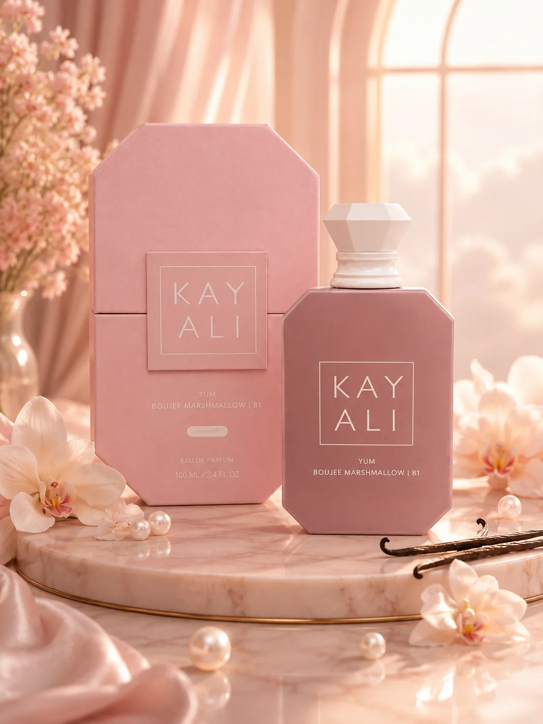 Yum Boujee Marshmallow Perfume for Women 100ml Long Lasting Sweet Vanilla Floral Gourmand Eau De Parfum Spray Luxury Gift