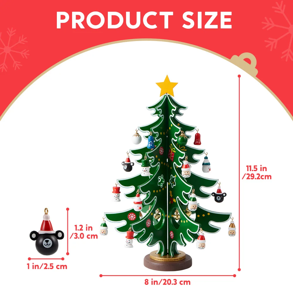 2026 Christmas Advent Calendar 24 Days Countdown Calendar with Christmas Tree 24 PCS Ornaments for Boys Girls & Kids Party Favors, Classroom Prizes Xmas Gift, Xmas Tree Countdown, Xmas Multi-Item Party Favor Packs