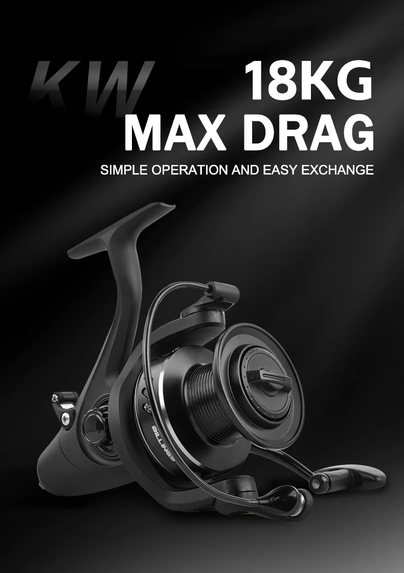 BILLINGS Spinning Reel 18KG Max Drag 5.1:1 Gear Ratio CNC Rocker with Metal Spool Professional Fishing Reels Ideal for Freshwater & Saltwater Bass Trout Fishing