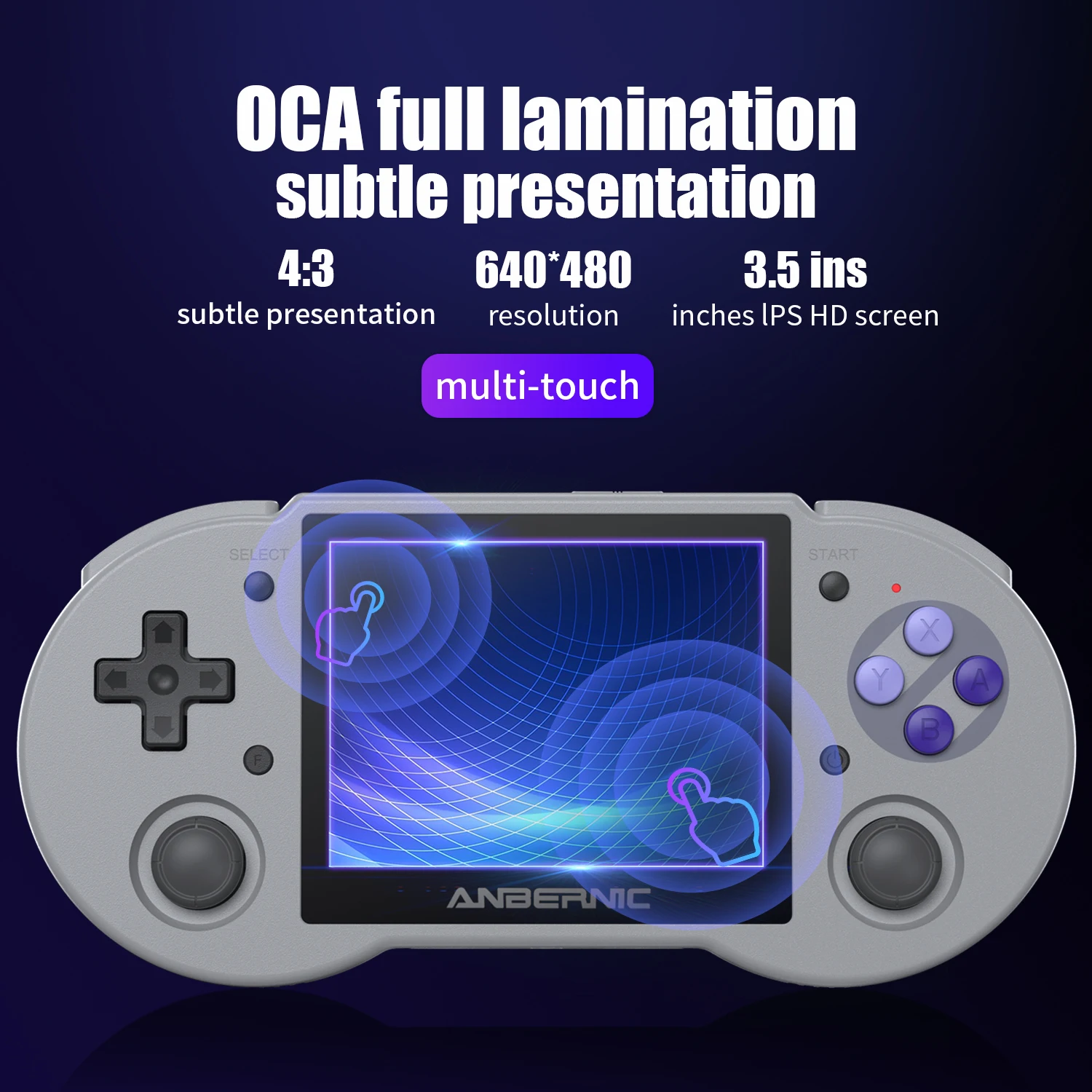 ANBERNIC RG353P RG353PS Handheld Game Console Linux System RK3566 Chip Support 5G WiFi 4.2 Bluetooth HD TV Out Support Built-in WIFI online Fighting