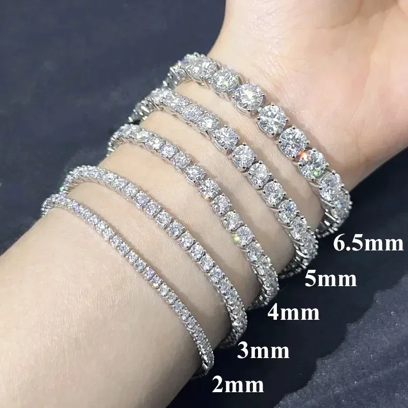 lab created moissanite tennis chain,hip hop moissanite jewelry set,925 sterling silver tennis bracelet necklace,unisex moissanite chain,stackable party jewelry for men women