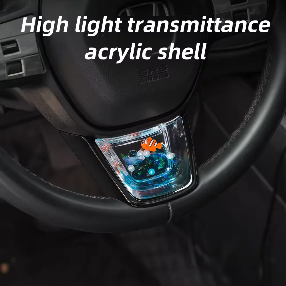 For Honda Civic Integra Accord CR-V HR-V Steering Wheel Decoration Sequin Interior Car Accessories Steering Wheel Cover
