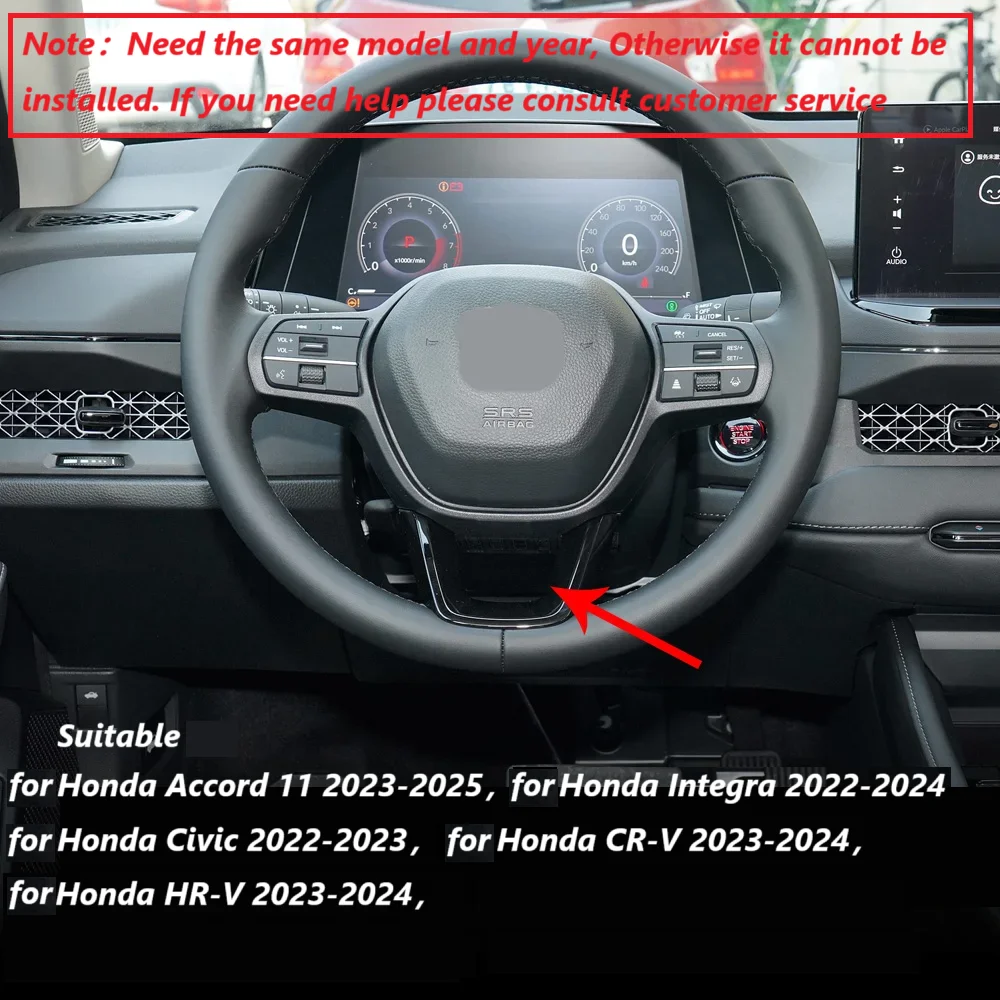 For Honda Civic Integra Accord CR-V HR-V Steering Wheel Decoration Sequin Interior Car Accessories Steering Wheel Cover