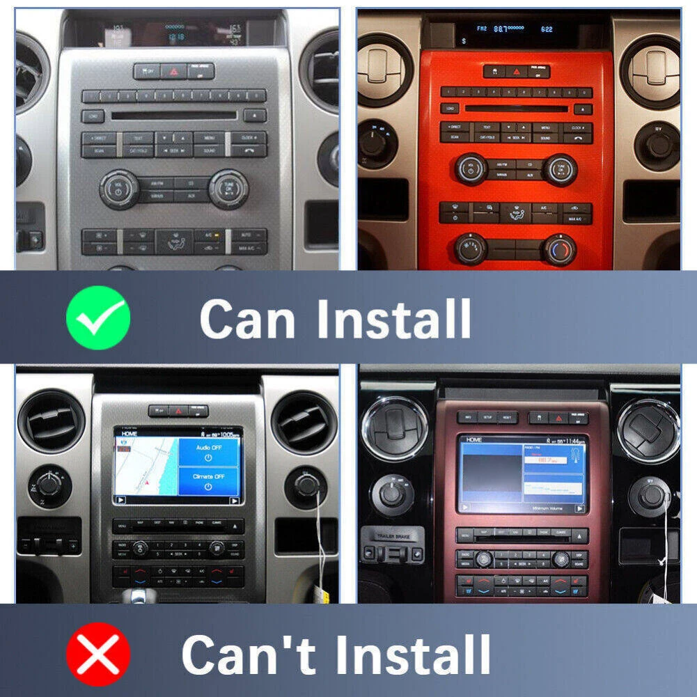 2+32GB Android 13 Car Stereo, 9in Radio for Ford F150 2009-2014 Support Wireless Carplay Android Auto, Head Unit with WiFi GPS Bluetooth SWC Split Screen + AHD Backup Camera
