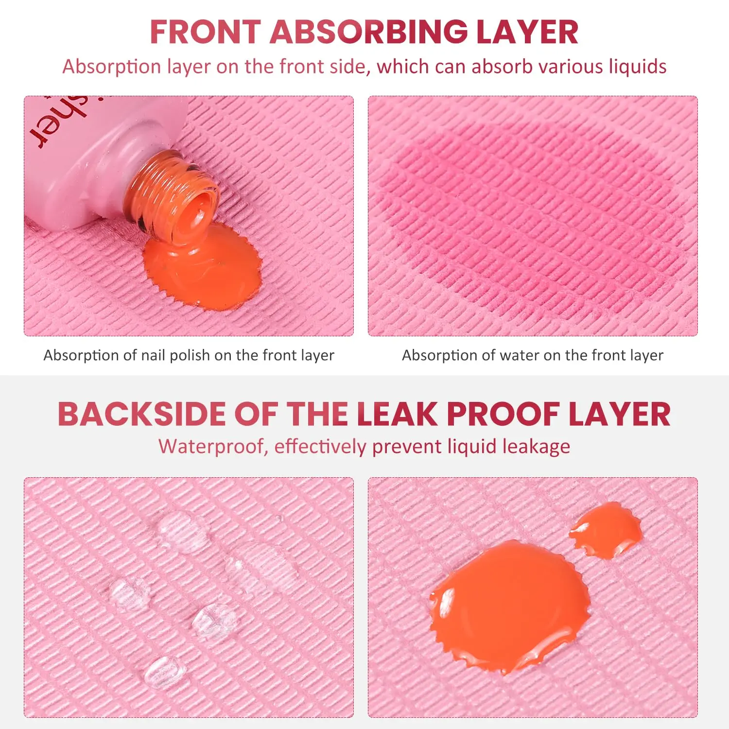 25pc Nail Cleaning Table Mats Disposable Nail Art Mat Waterproof Tablecloth for Manicures Pedicures Paper Sheets Nail Tools Tablecloth Cleaning Pad