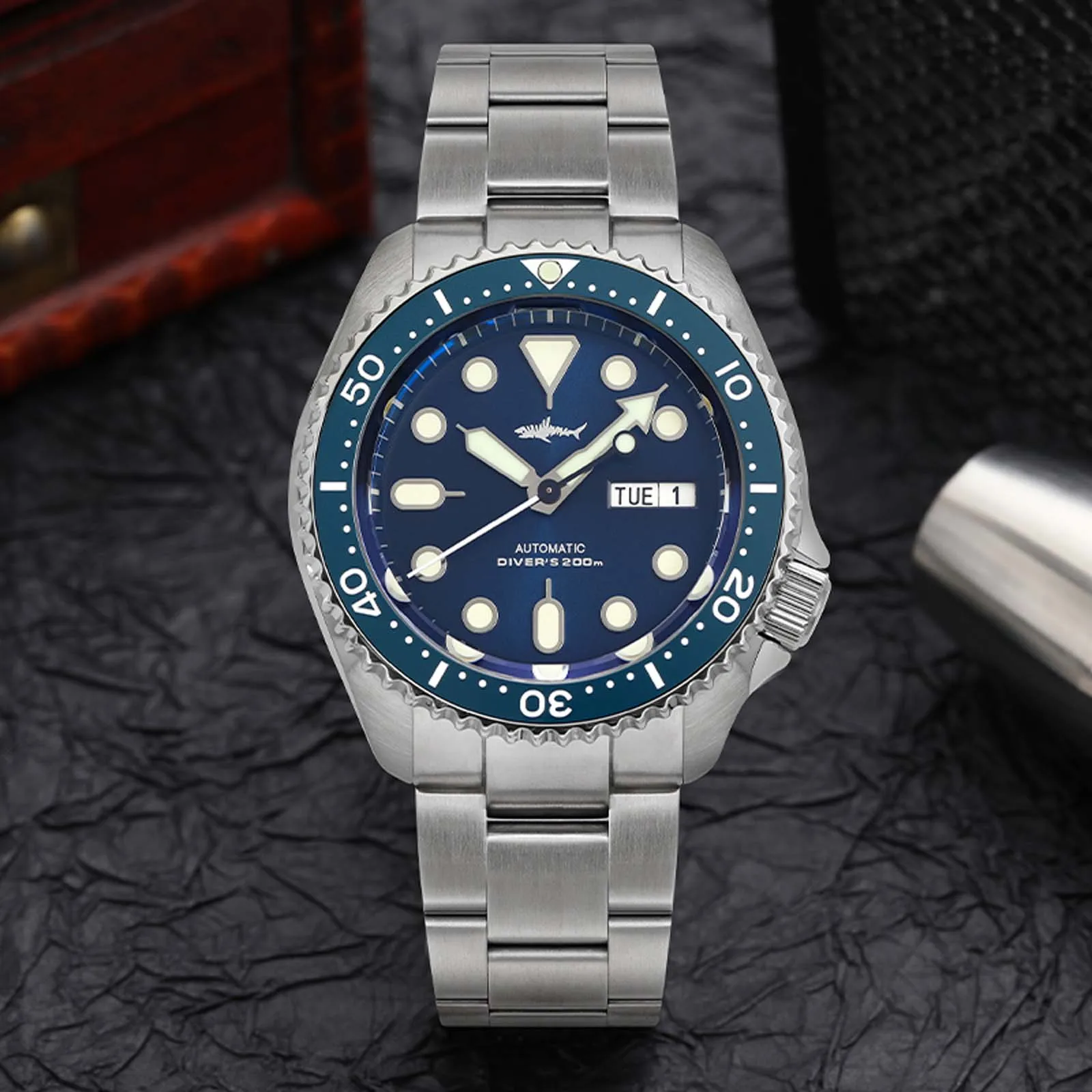 Heimdallr SKX007 Diver Watch NH36 Automatic Mechanical Watches Ceramic Bezel Sapphire 200m Waterproof 41mm Heimdallr relojes