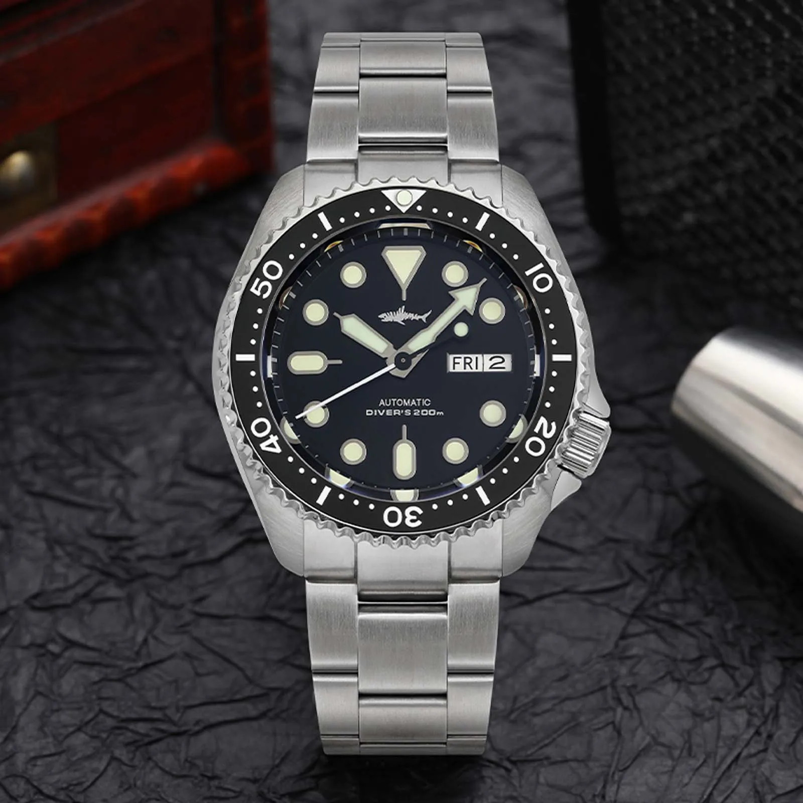 Heimdallr SKX007 Diver Watch NH36 Automatic Mechanical Watches Ceramic Bezel Sapphire 200m Waterproof 41mm Heimdallr relojes