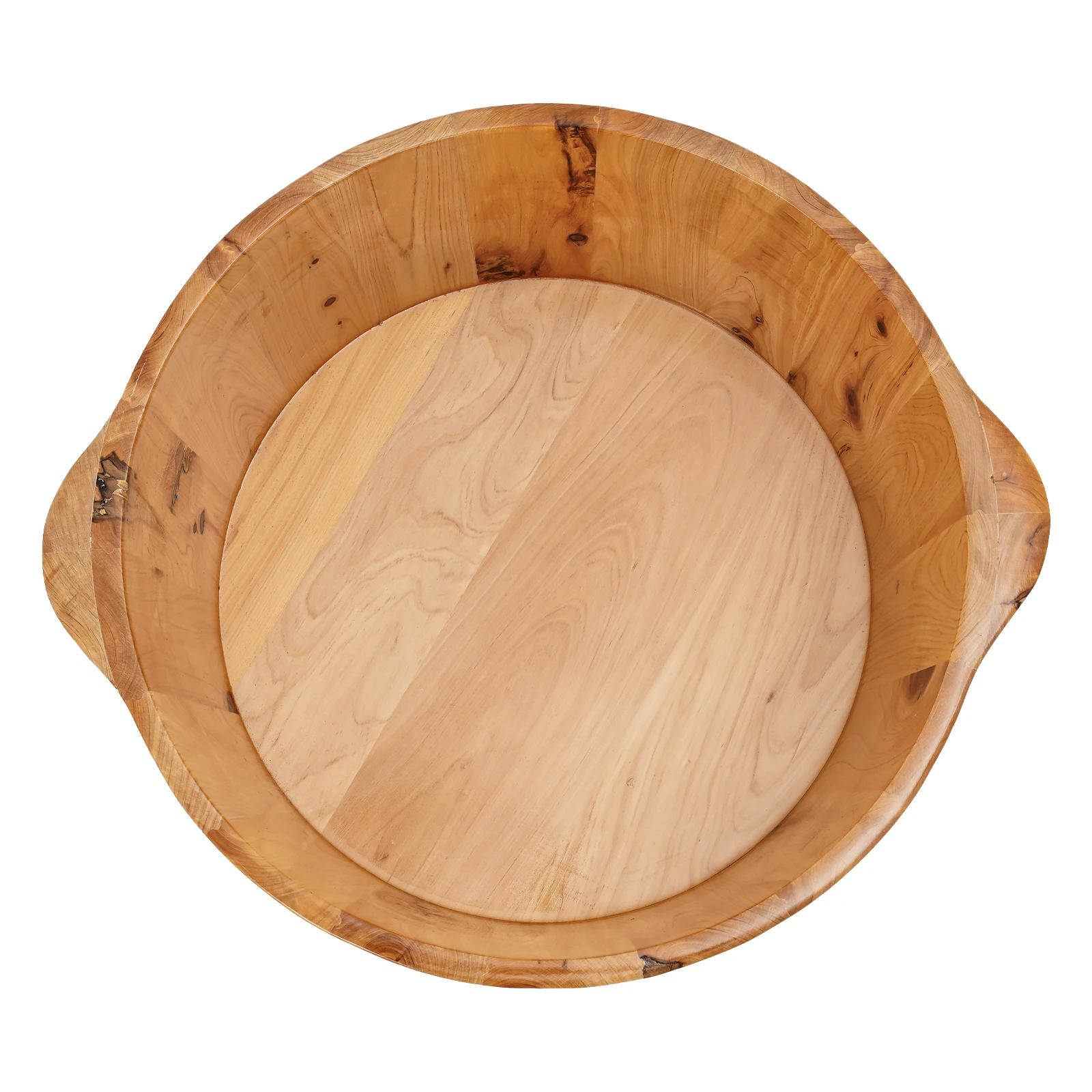 36.5in Wooden Foot Soak Basin Foot Bath Bucket Foot Massage Basin For Home Spa Relaxation Lightweight Easy To Use And Store