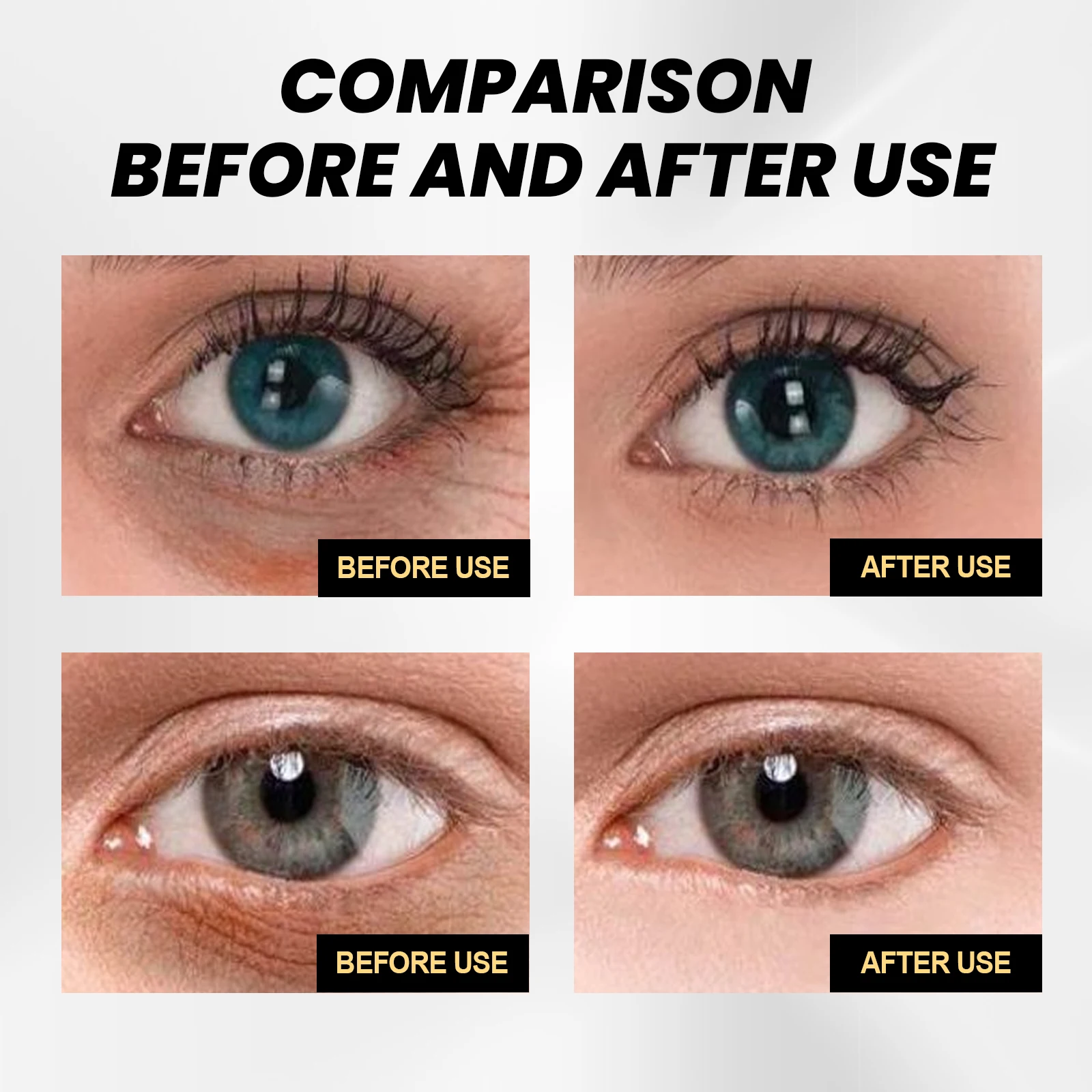 3PCS Instant Wrinkle Eye Cream Tightening,30% L-Carnosine Powerful Anti Glycation&Antioxidant&Instant Physics Lifting Effect,High Occlusion Lock In Moisture, Smooth Dry&Fine Lines,Fast De Puffing for Puffy Eyes&Removing Dark Circles